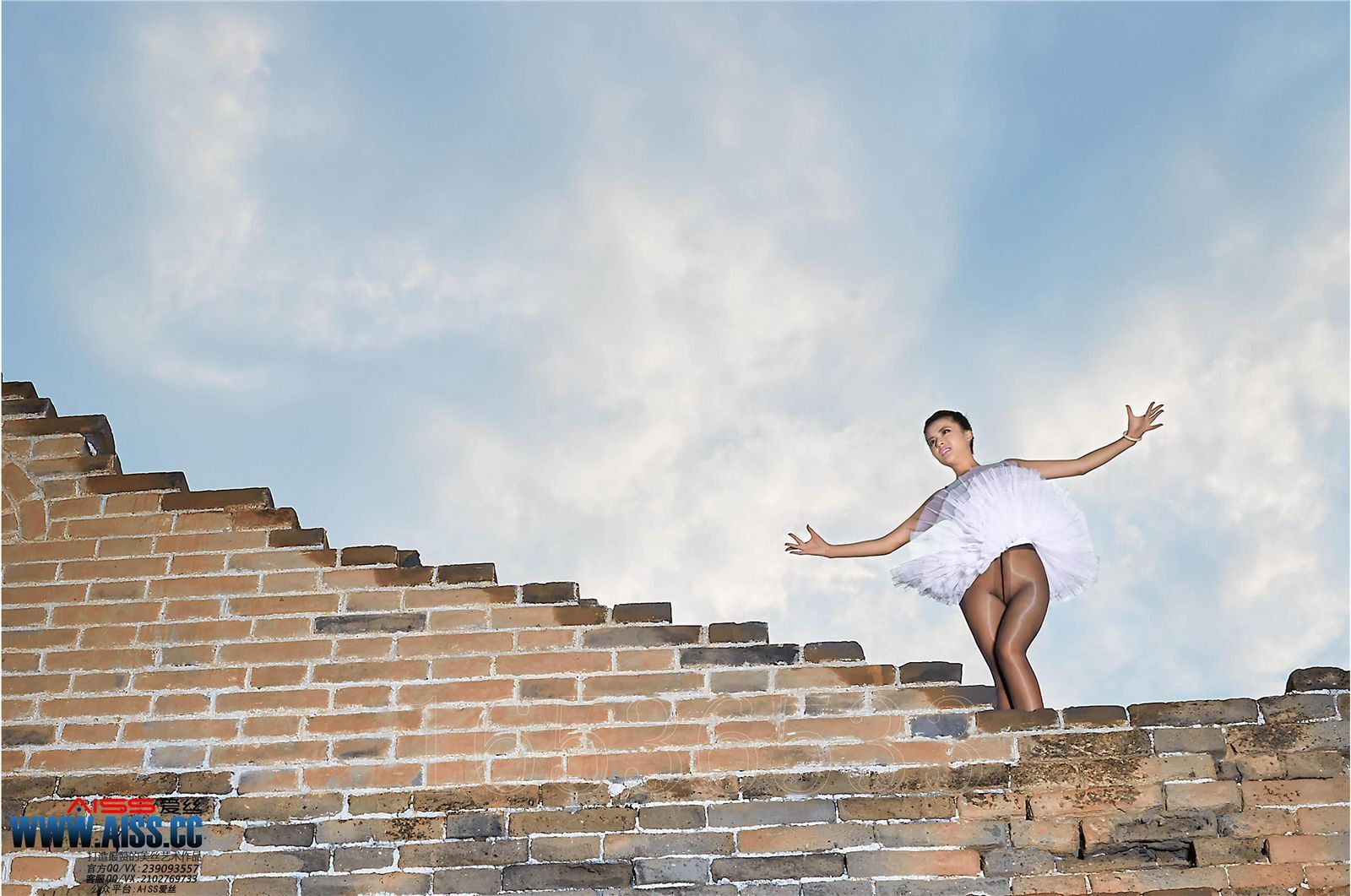 AISs No. 6016 [top of the Great Wall, dance of silk stockings]