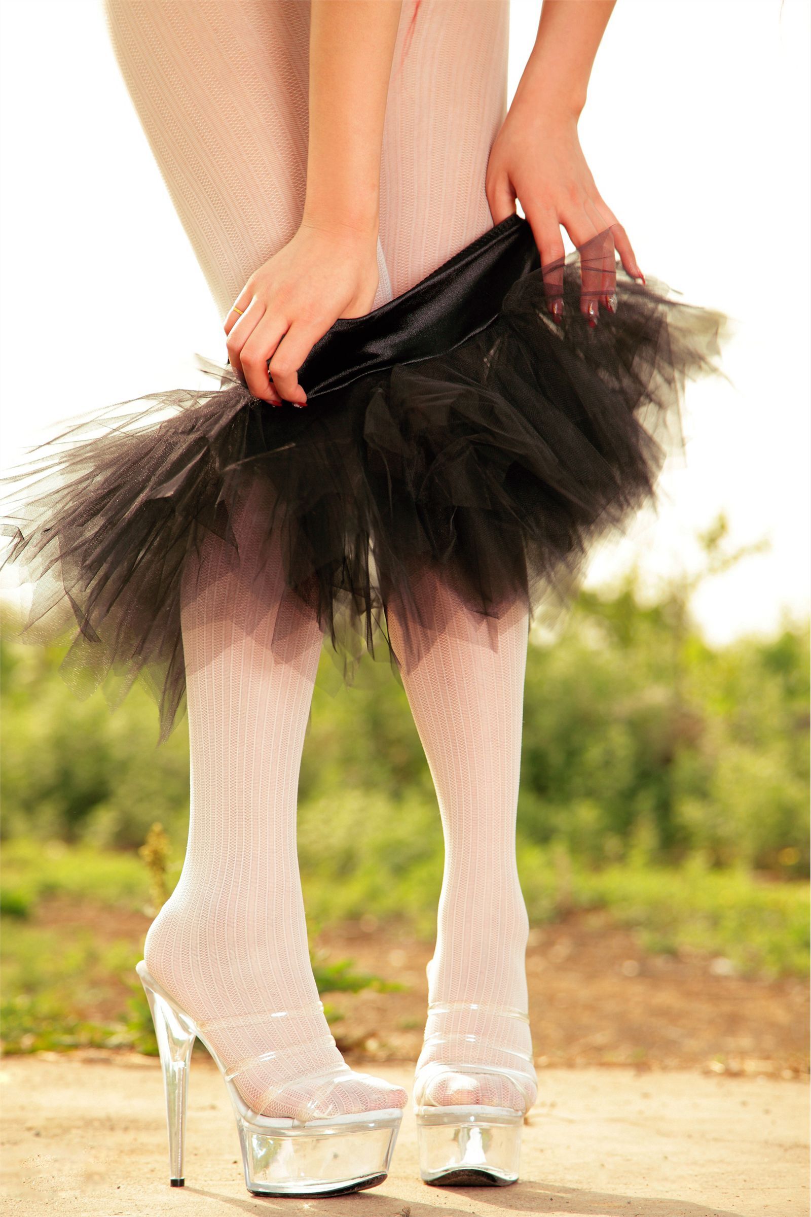 [AISs love silk] silk stockings leg beauty shoot no.019 Castle beauty