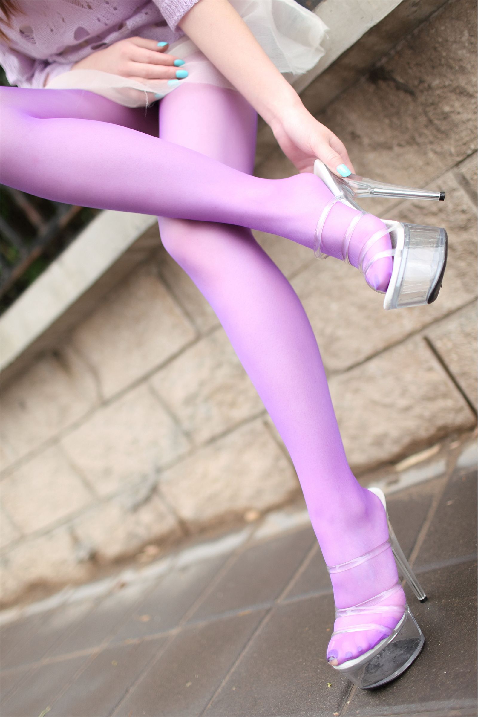 [AISs love silk] silk stockings leg shooting no.021 spring rain like oil, oil like silk