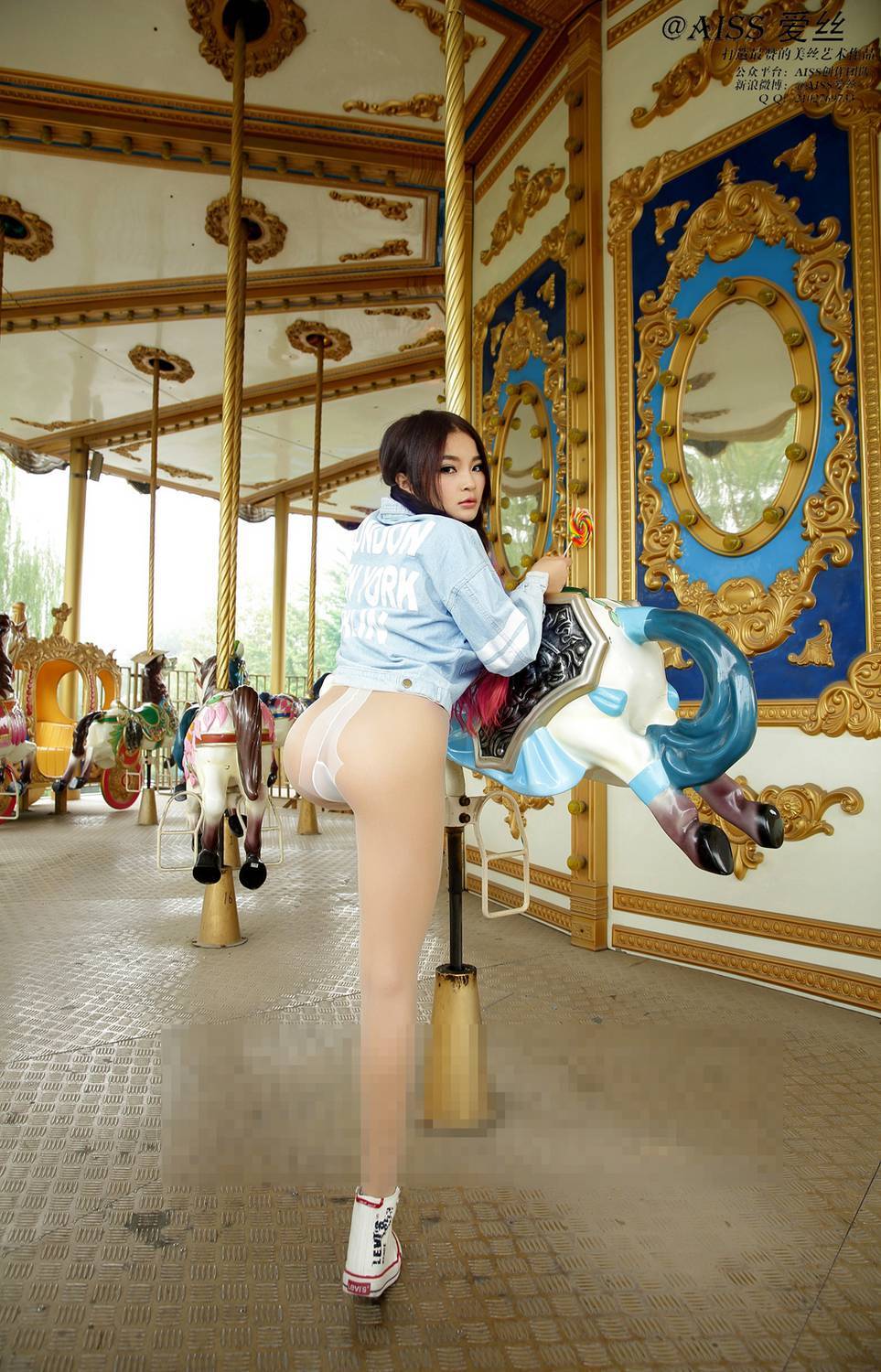 [AISs love] classic silk stockings leg shooting no.037 holiday amusement park
