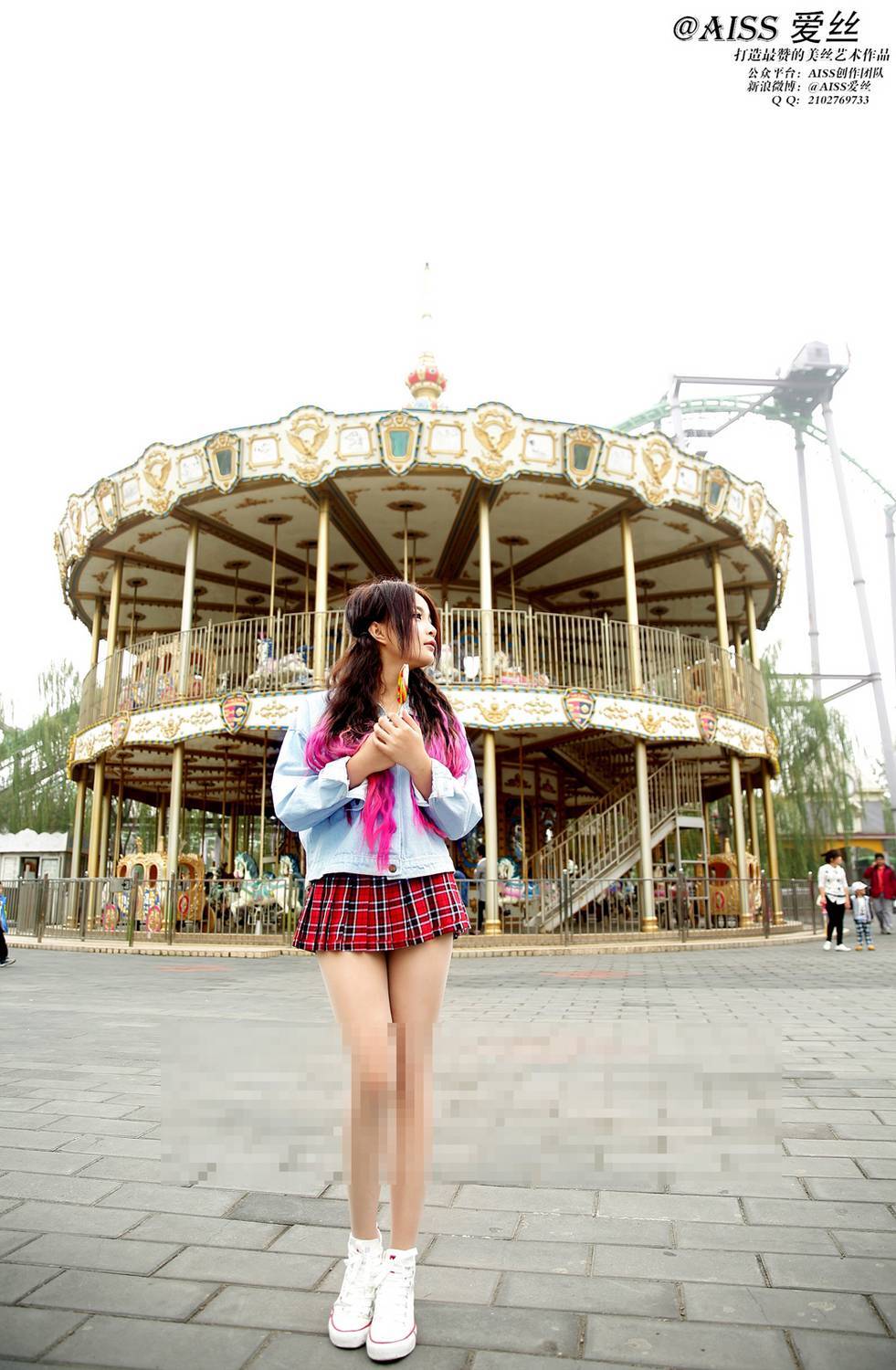 [AISs love] classic silk stockings leg shooting no.037 holiday amusement park