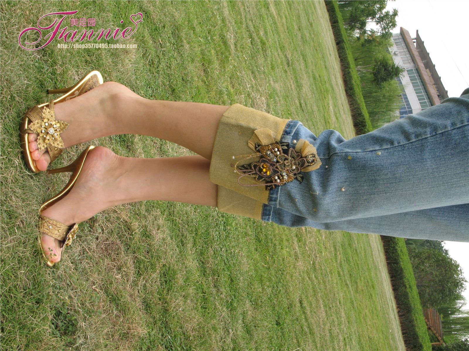 Fannie Fanny HD original golden sandal no.231