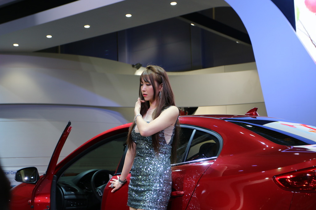 South Korean model goddess Li Enhui 2014 Busan International Auto Show atlas package 1