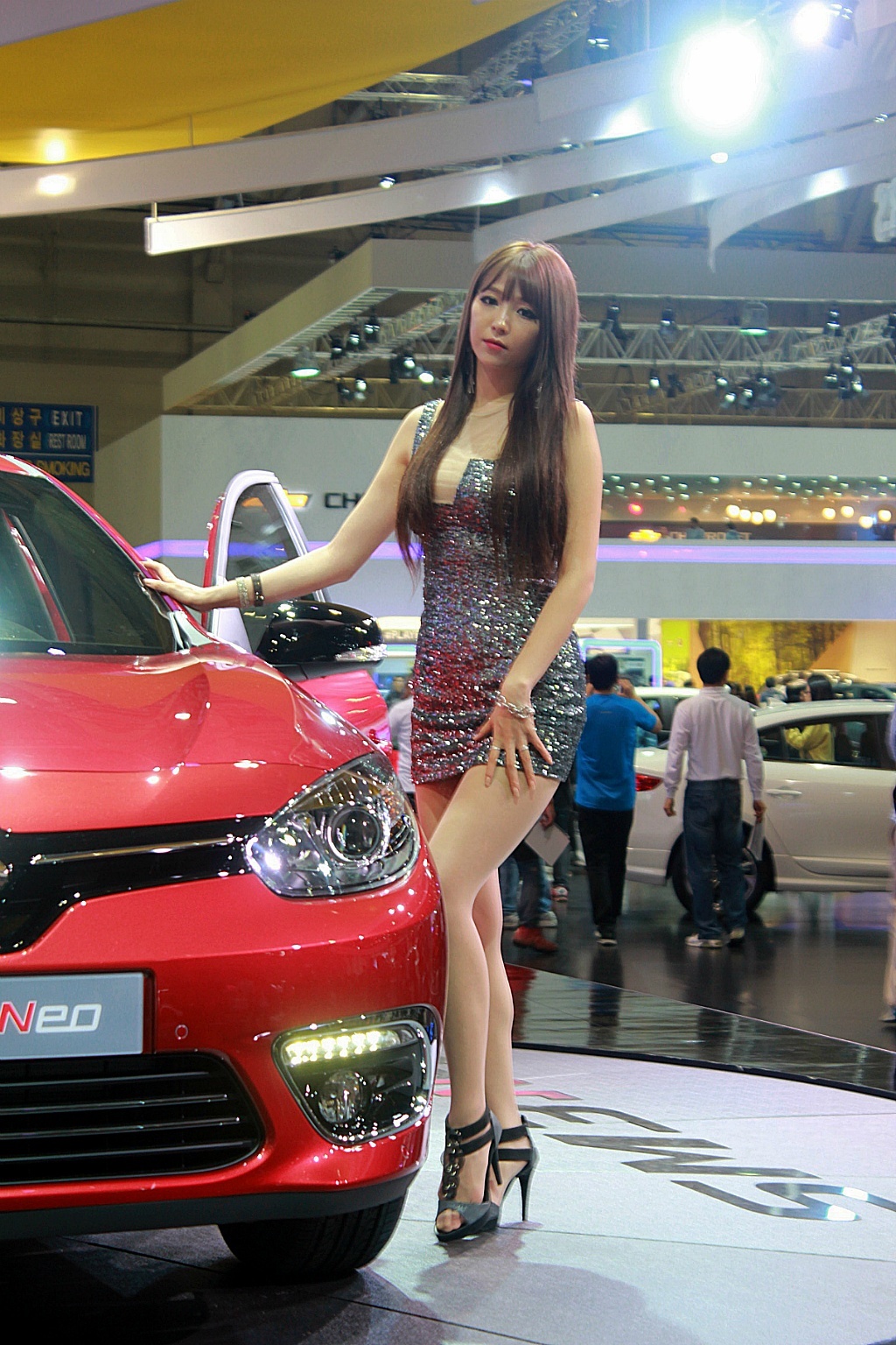 South Korean model goddess Li Enhui 2014 Busan International Auto Show atlas package 1