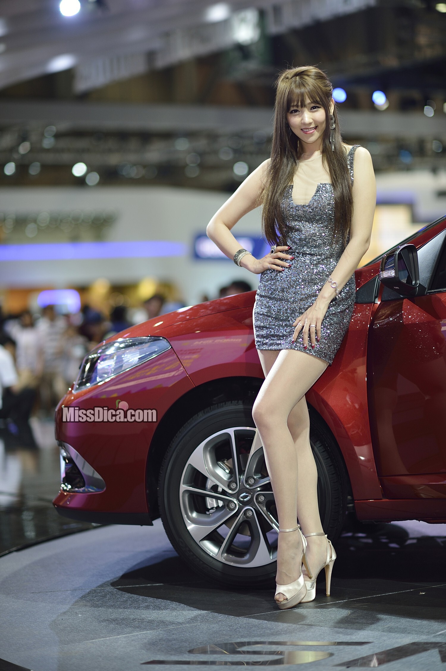 South Korean model goddess Li Enhui 2014 Busan International Auto Show atlas package 2