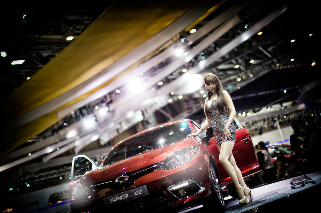 South Korean model goddess Li Enhui 2014 Busan International Auto Show atlas package 3