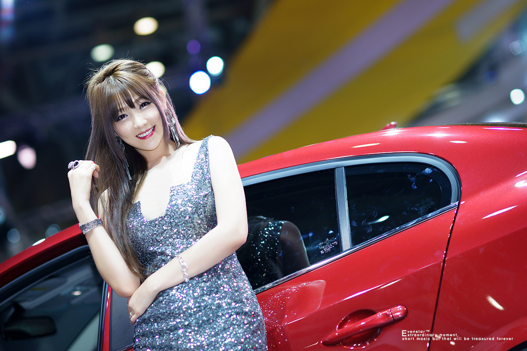 South Korean model goddess Li Enhui 2014 Busan International Auto Show atlas package 3