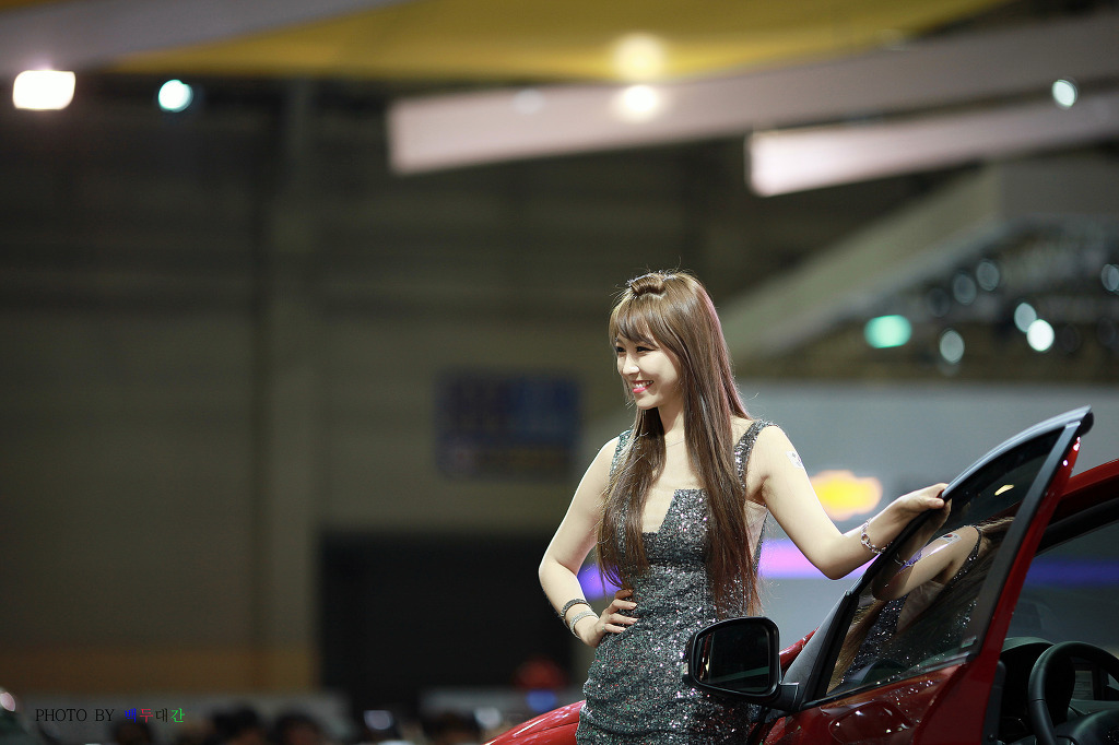 South Korean model goddess Li Enhui 2014 Busan International Auto Show atlas package 3