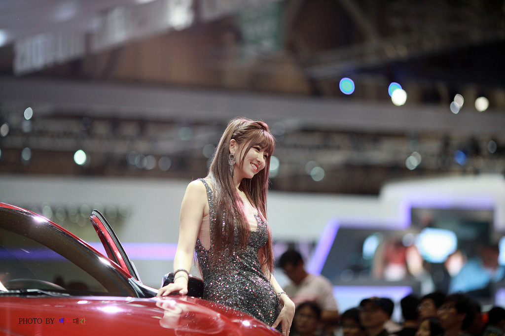 South Korean model goddess Li Enhui 2014 Busan International Auto Show atlas package 3