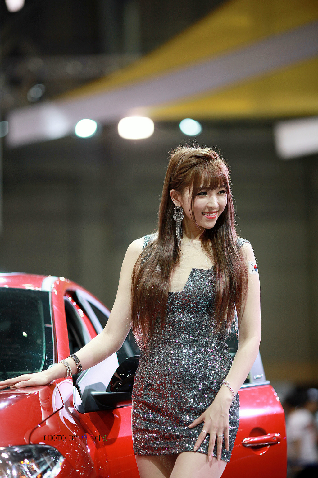 South Korean model goddess Li Enhui 2014 Busan International Auto Show atlas package 3