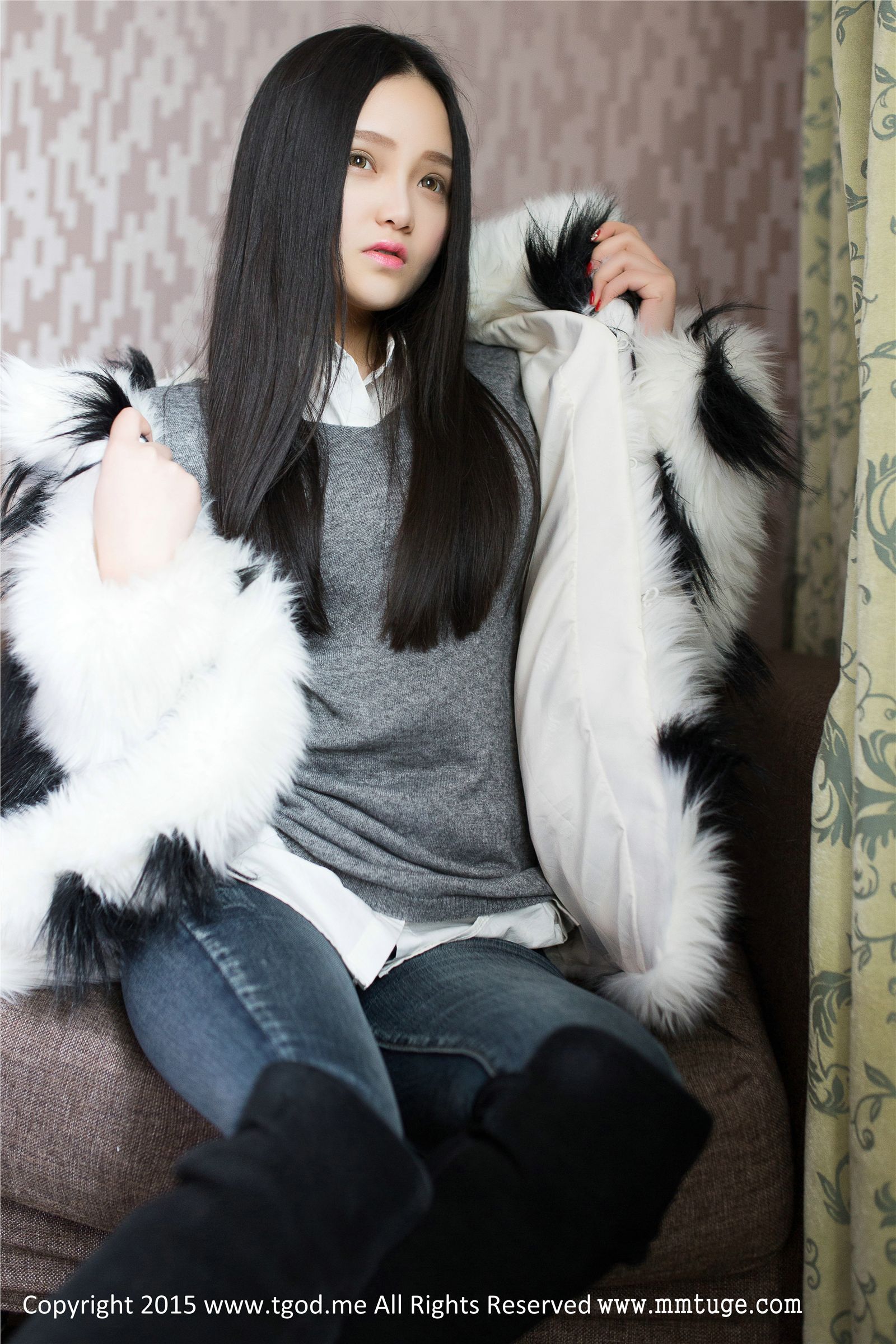 [tgod push goddess] 2015.03.05 fur vs white shirt lovely goddess Pepe Cassie private photo