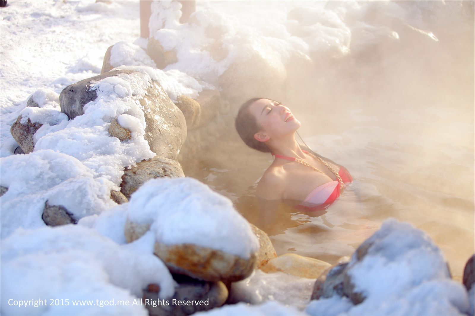 [tgod push goddess] on April 30, 2015, goddess drives to Daqing Lindian north country hot spring Luo WANYING