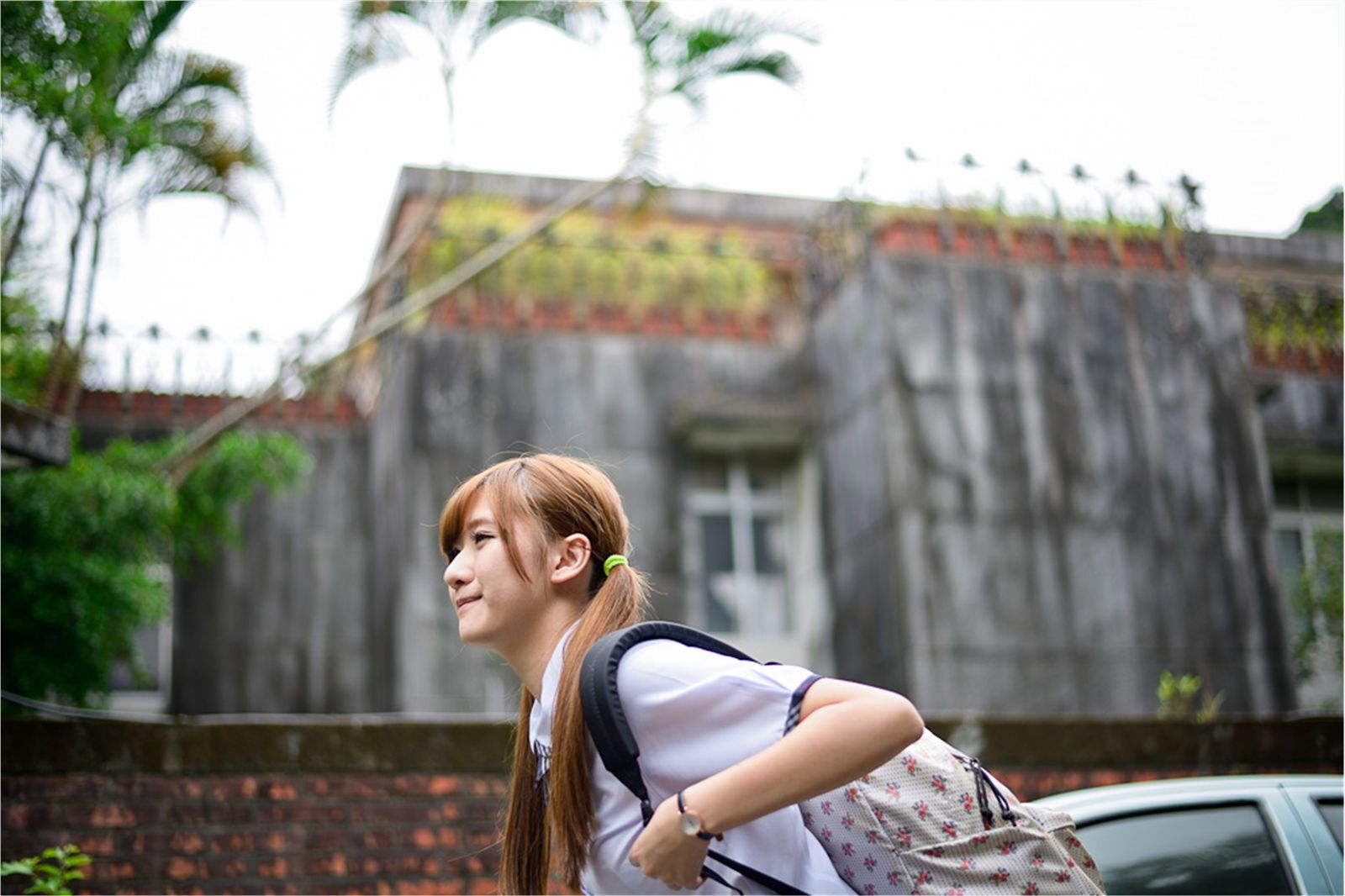 台湾清纯美女 思嫺-台北士林官邸外拍写真