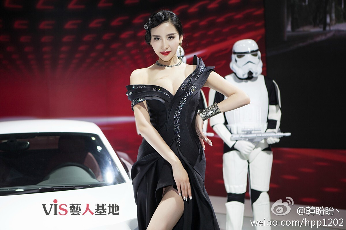 A new generation of sexy car model, Han Panpan