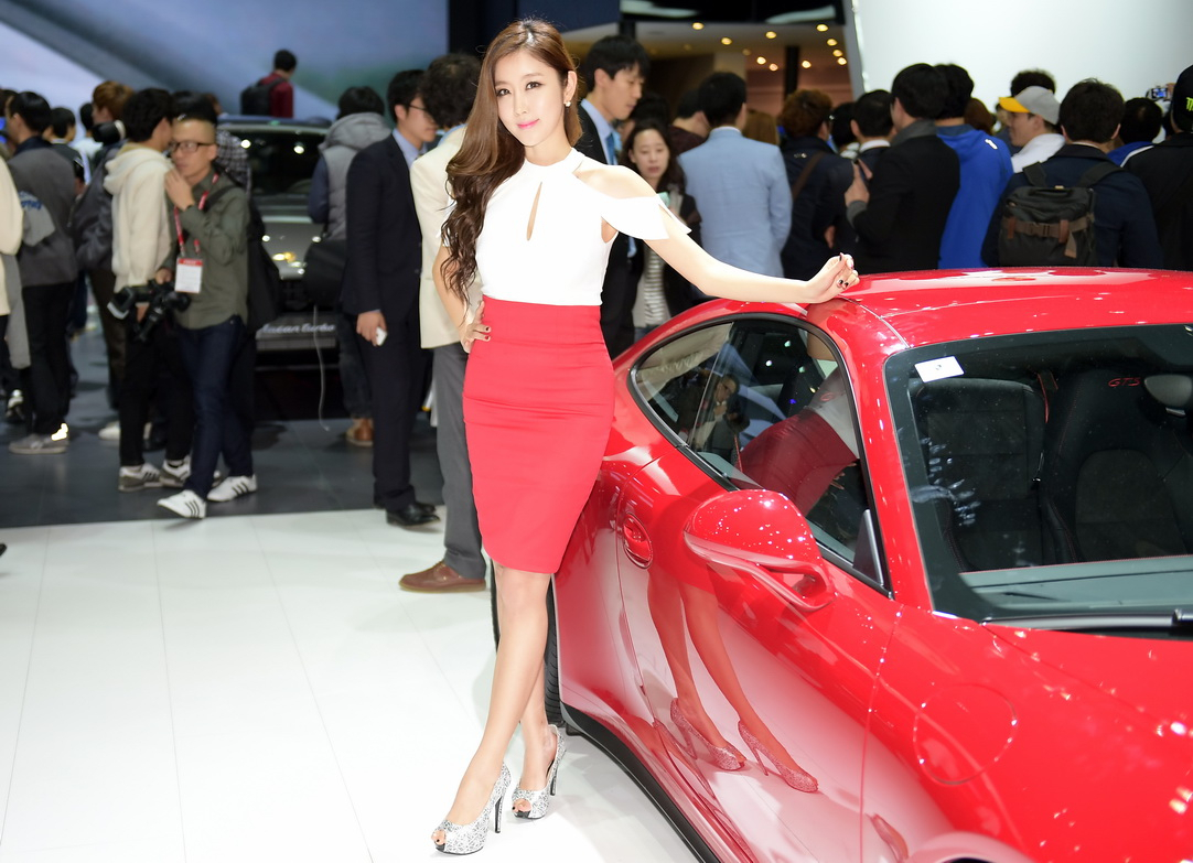 2015韩国国际车展韩国丽人崔星雅