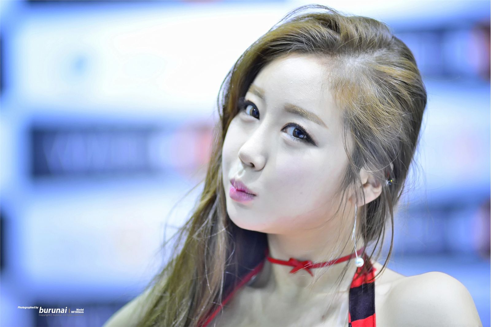 2015 Korea international auto show beautiful car model Jin Yaran