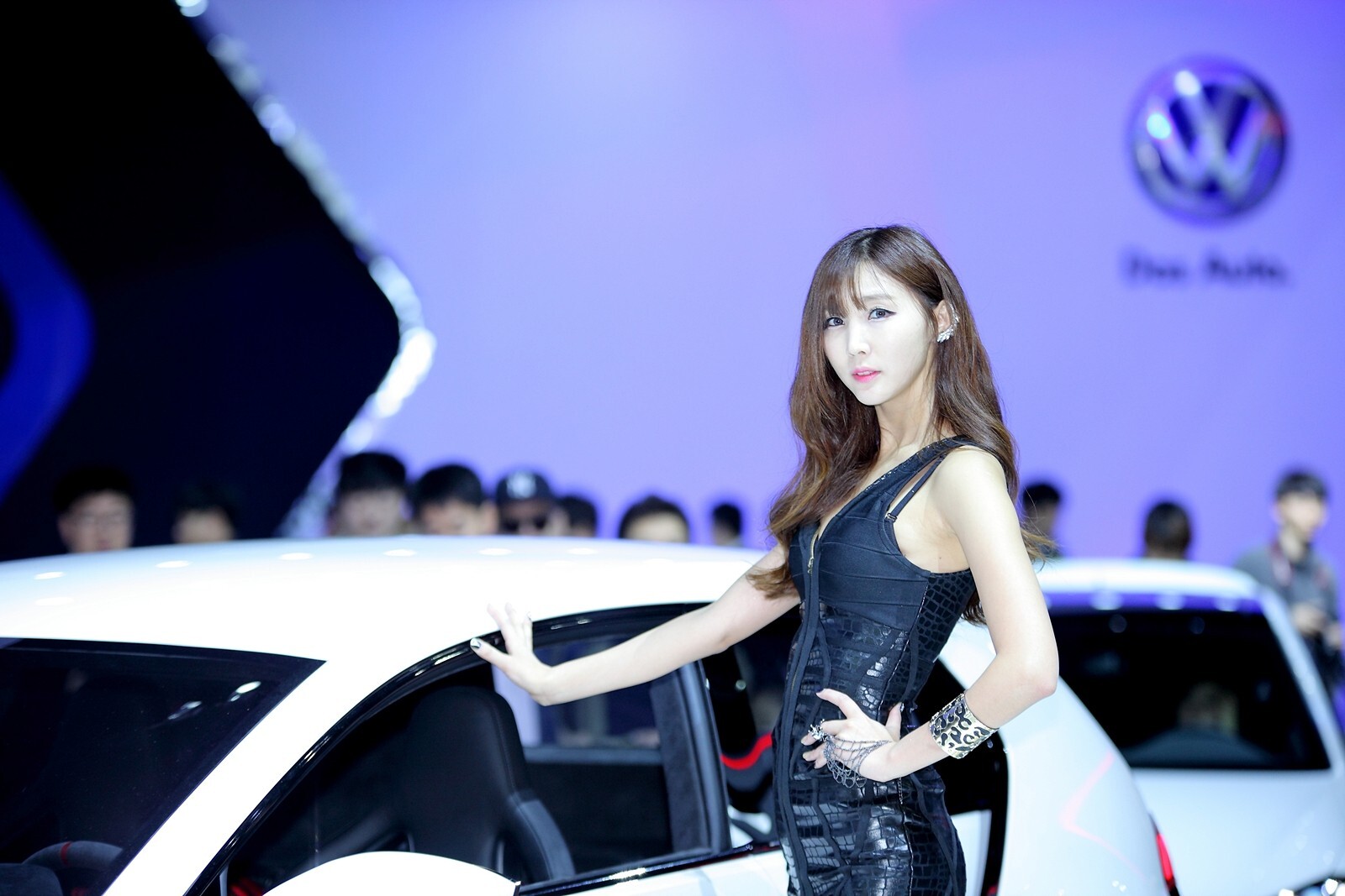 2015 Korea International Auto Show super car model Li liuen