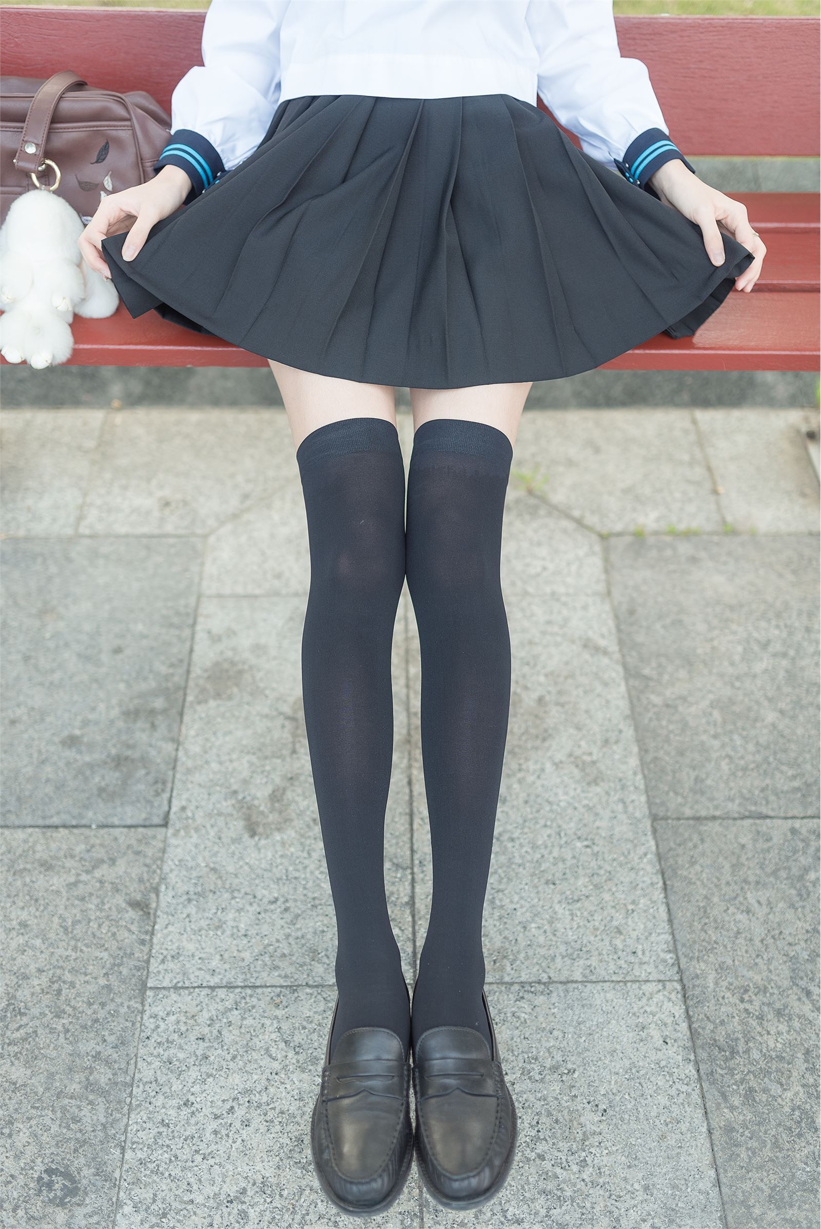 No.003 black silk legs outdoor