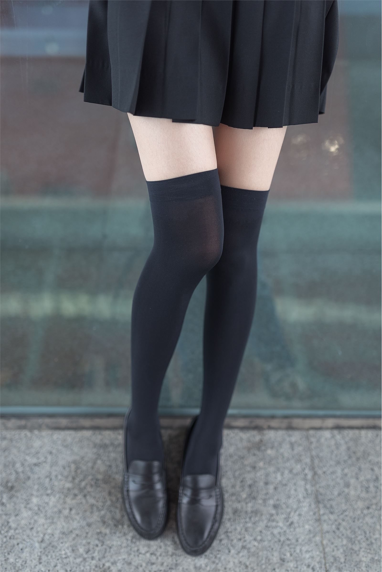 No.003 black silk legs outdoor