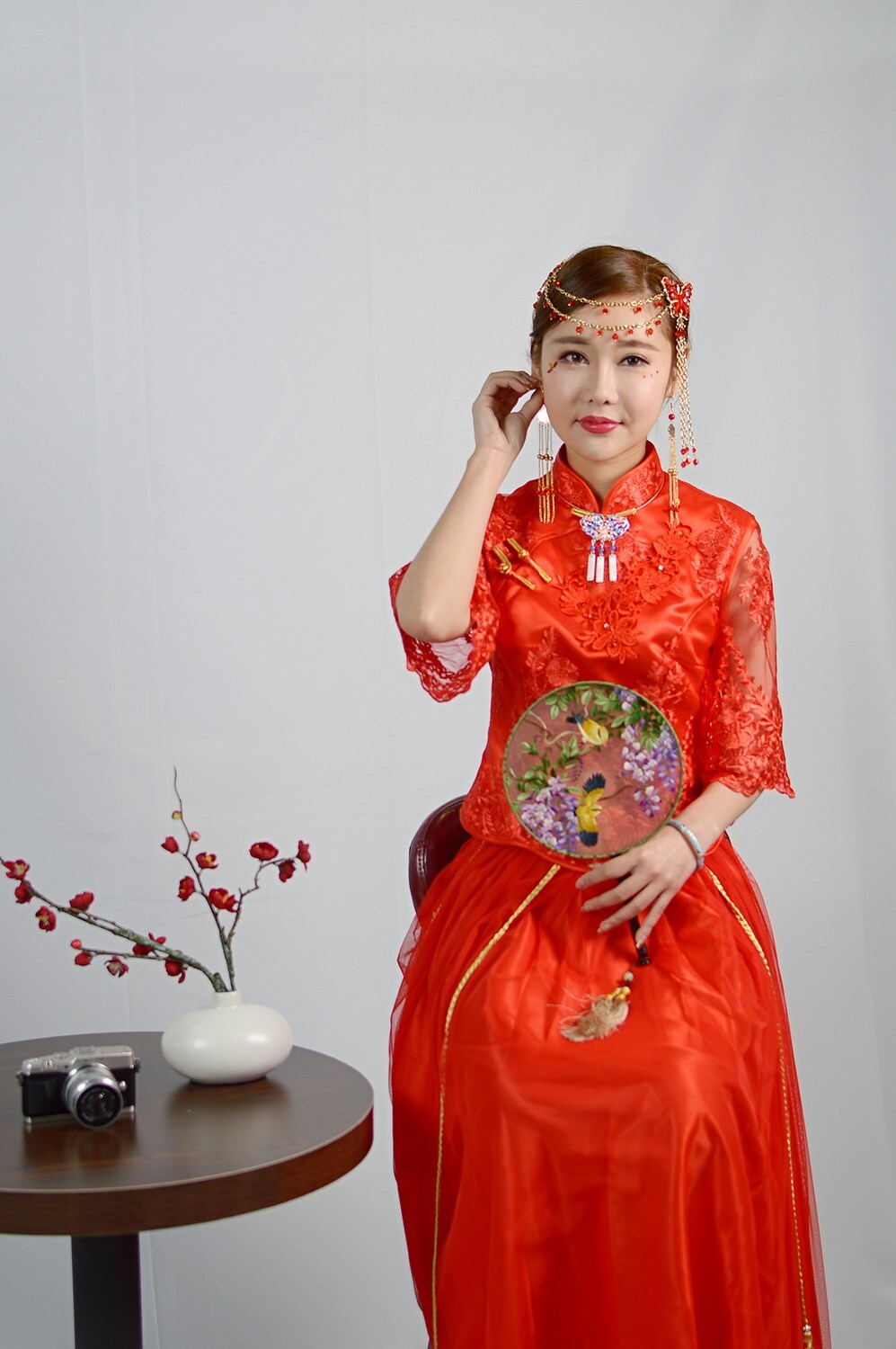 Cheongsam model of Olympus Shanghai 2018