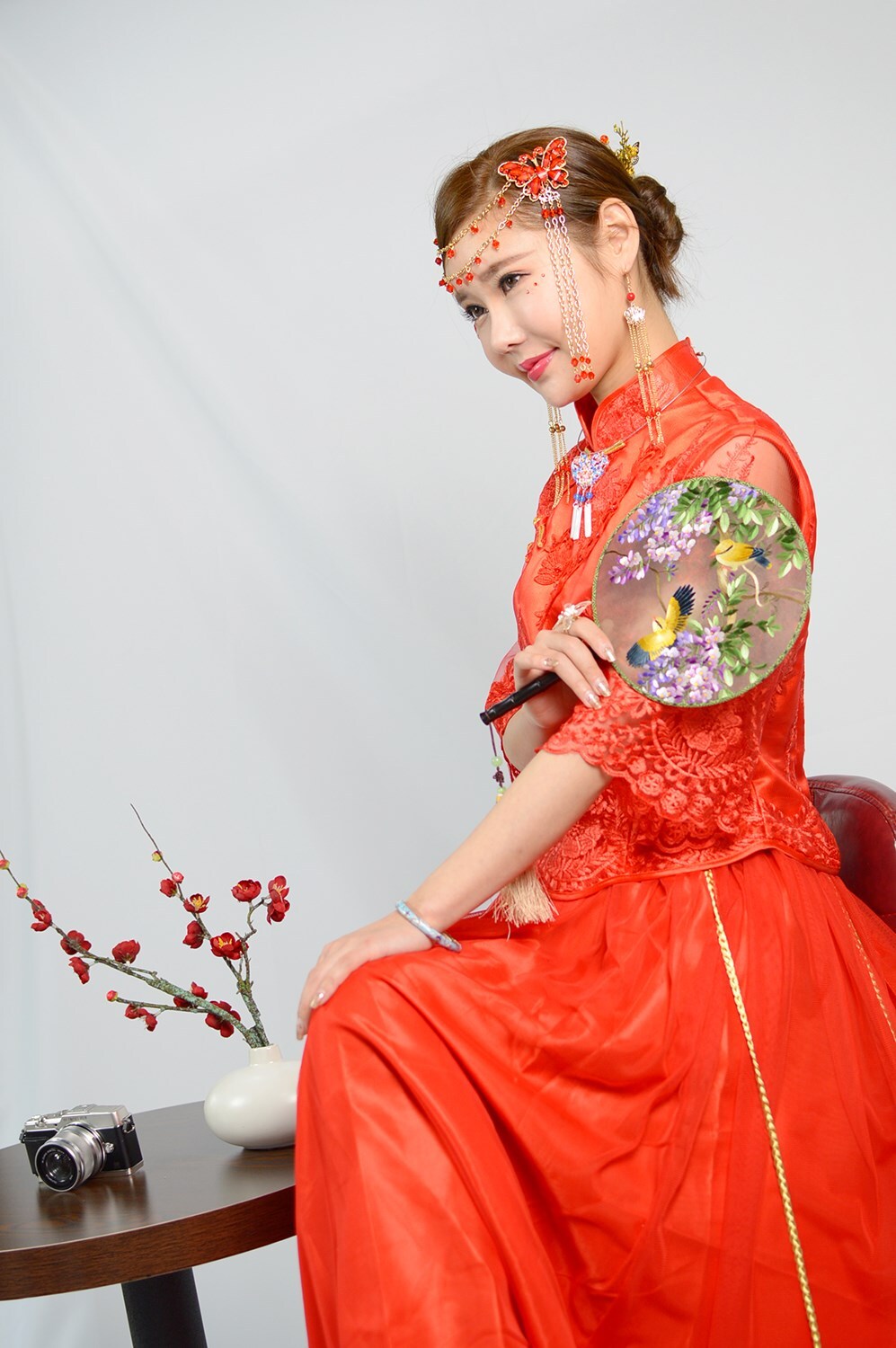 Cheongsam model of Olympus Shanghai 2018