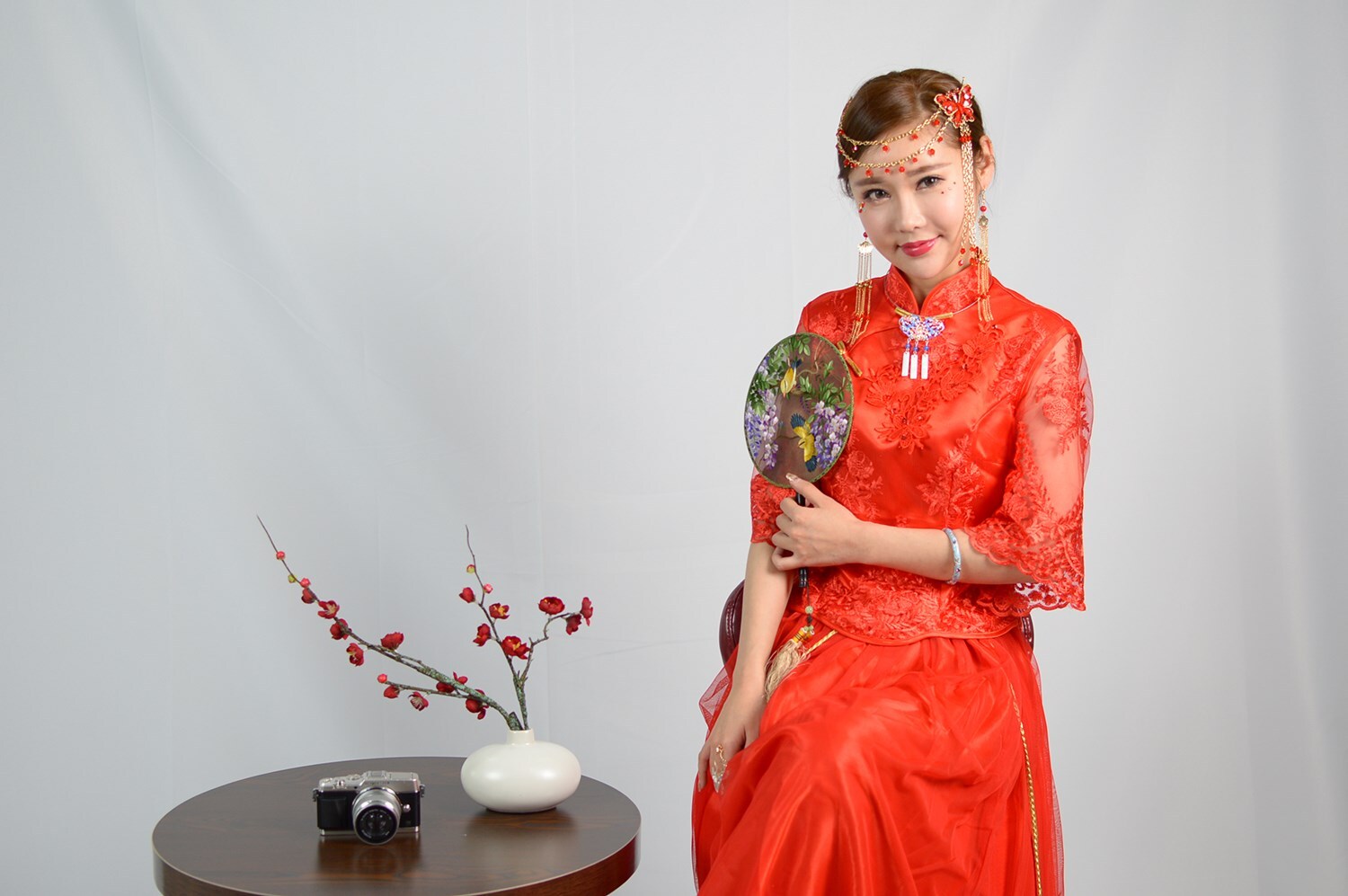 Cheongsam model of Olympus Shanghai 2018