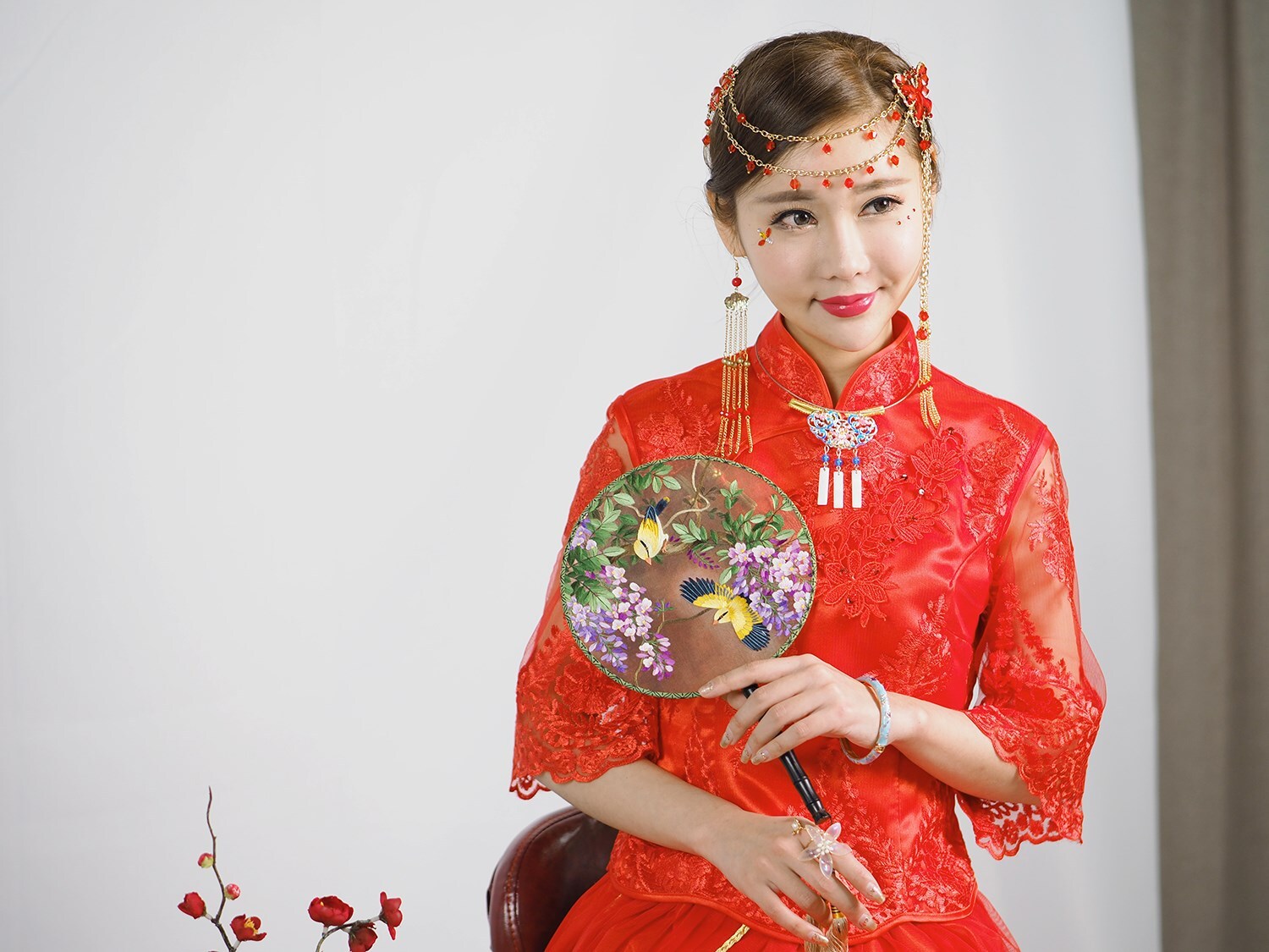 Cheongsam model of Olympus Shanghai 2018