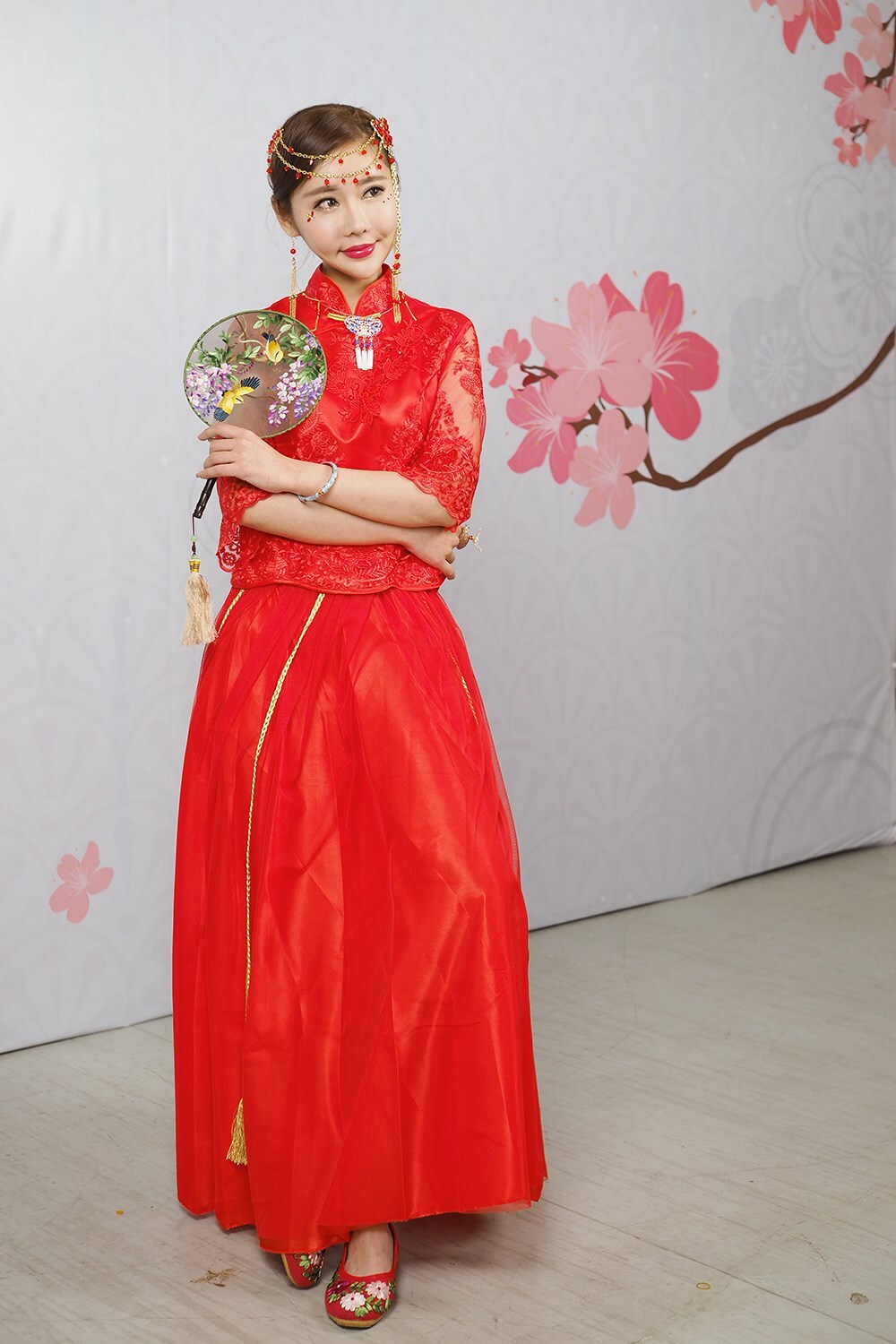 Cheongsam model of Olympus Shanghai 2018