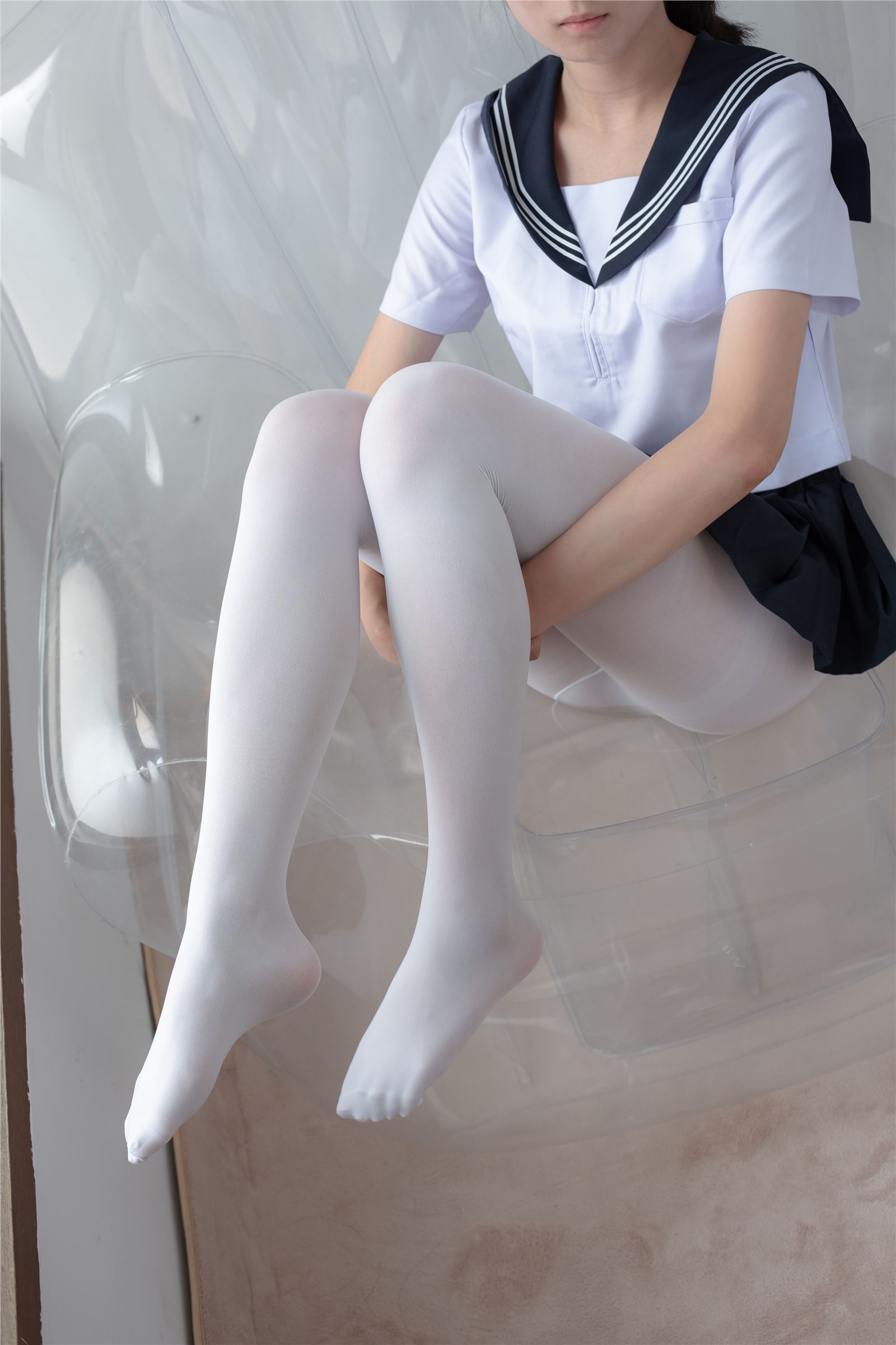 Love flower photo - [alpha-003] white silk sailor suit