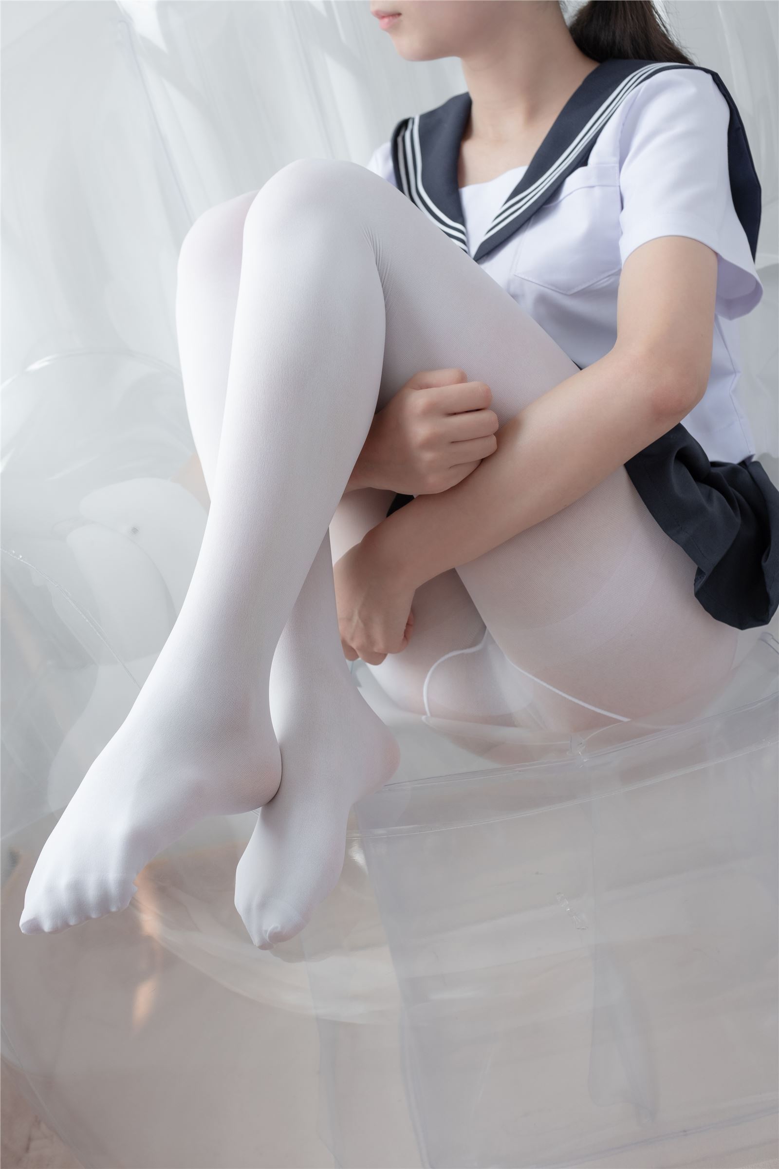 Love flower photo - [alpha-003] white silk sailor suit