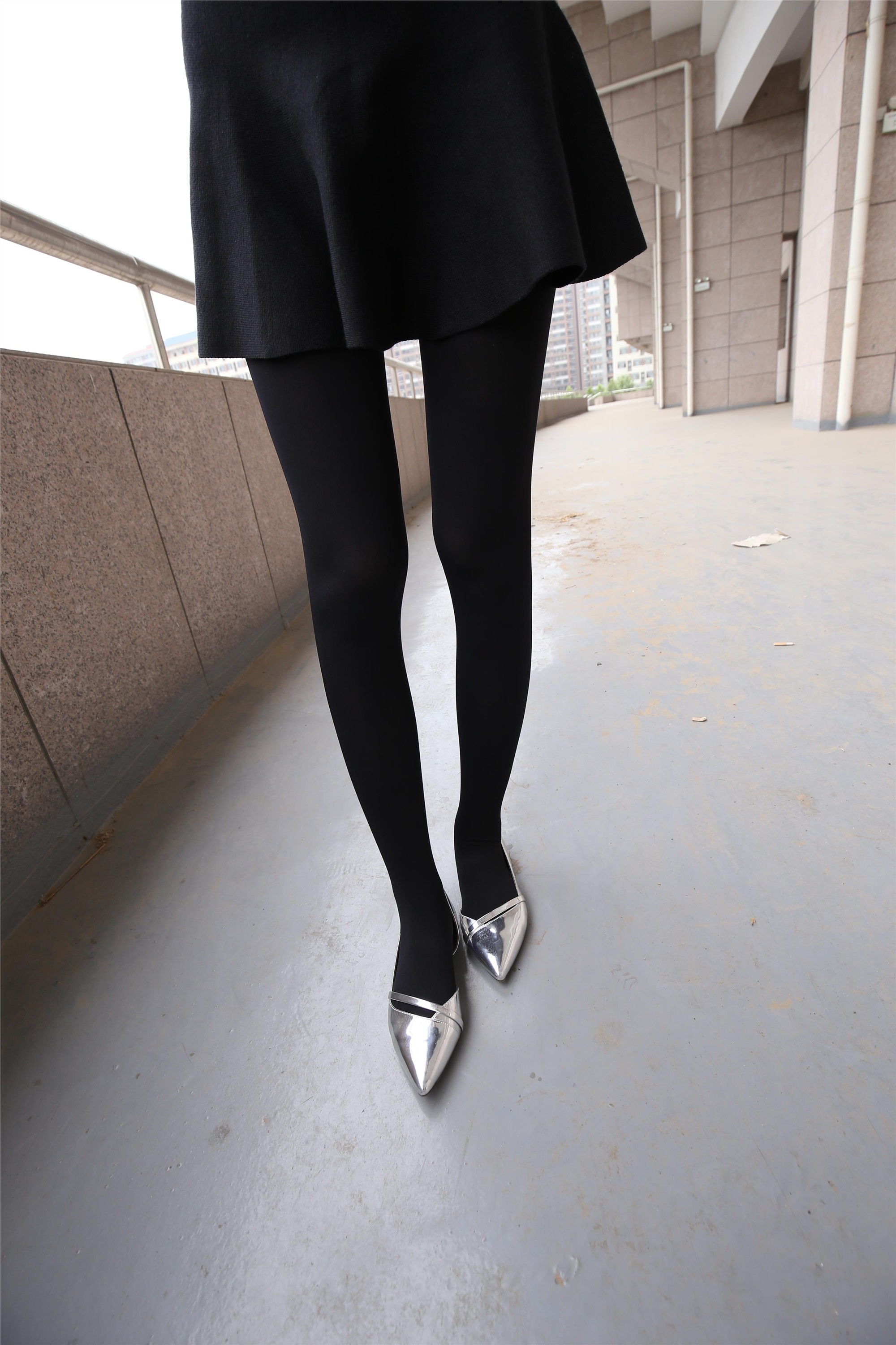 Z3-5 stewardess black socks 738p5