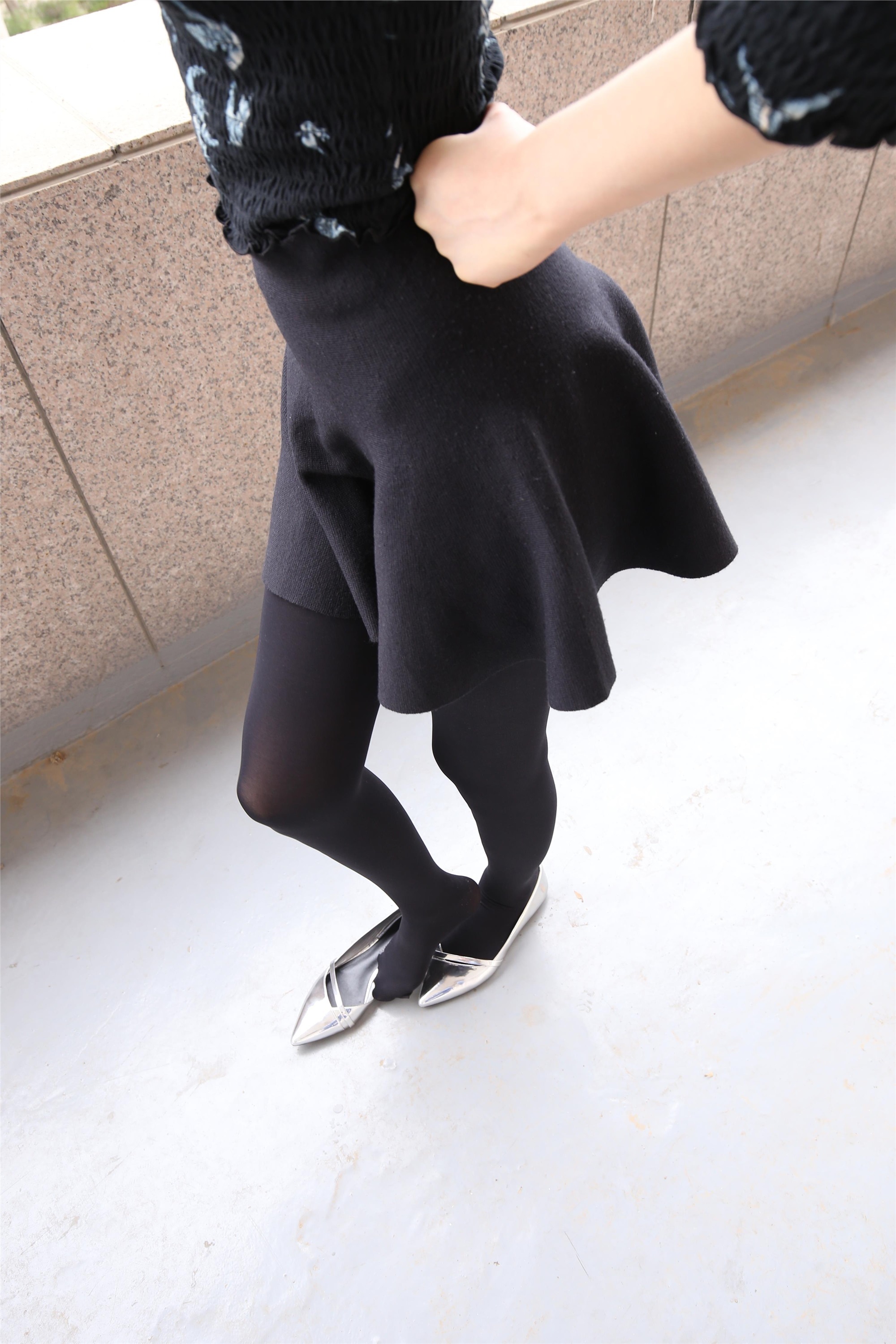 Z3-5 stewardess black socks 738p5