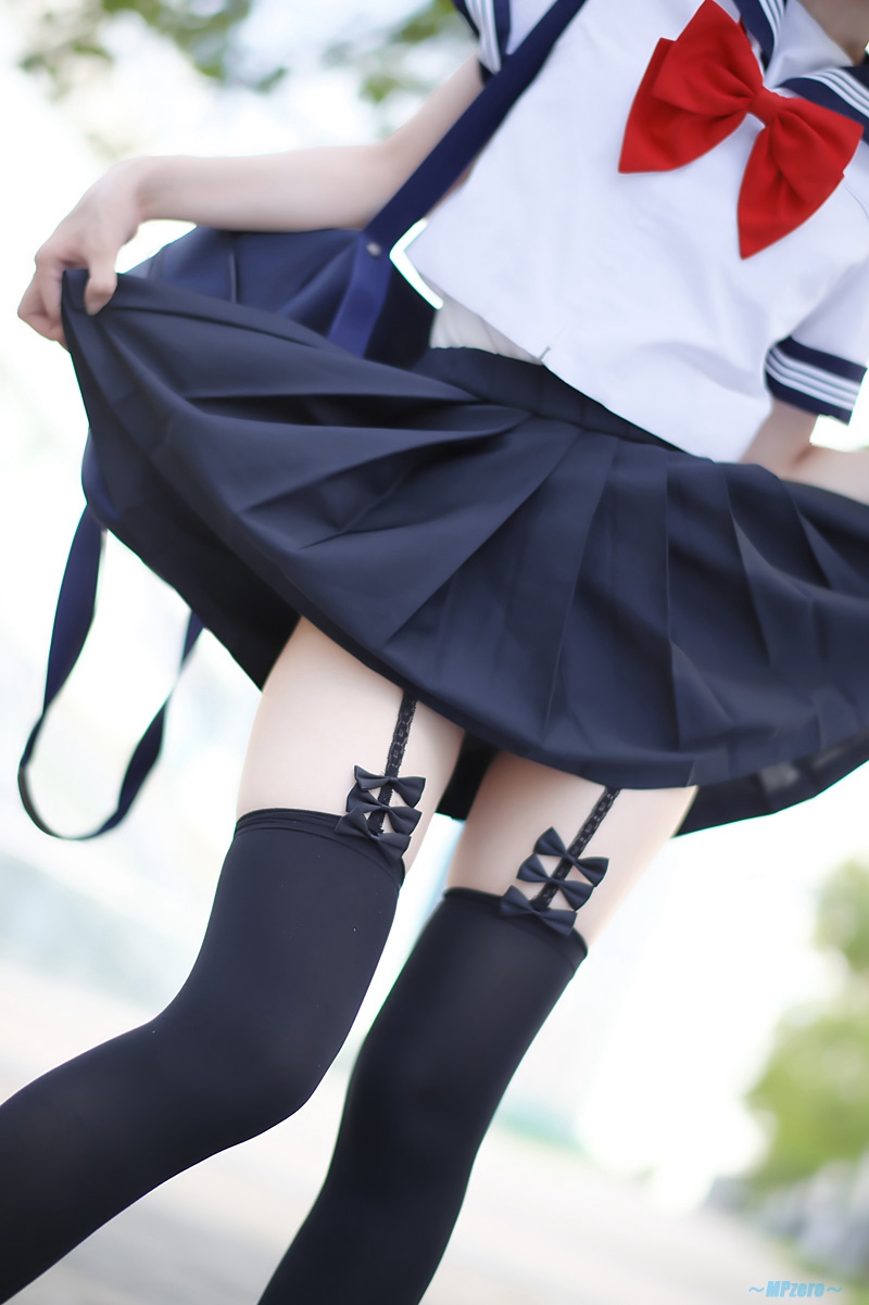 Rabbit play picture series knee socks~