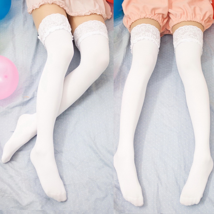 Rabbit play picture series knee socks~