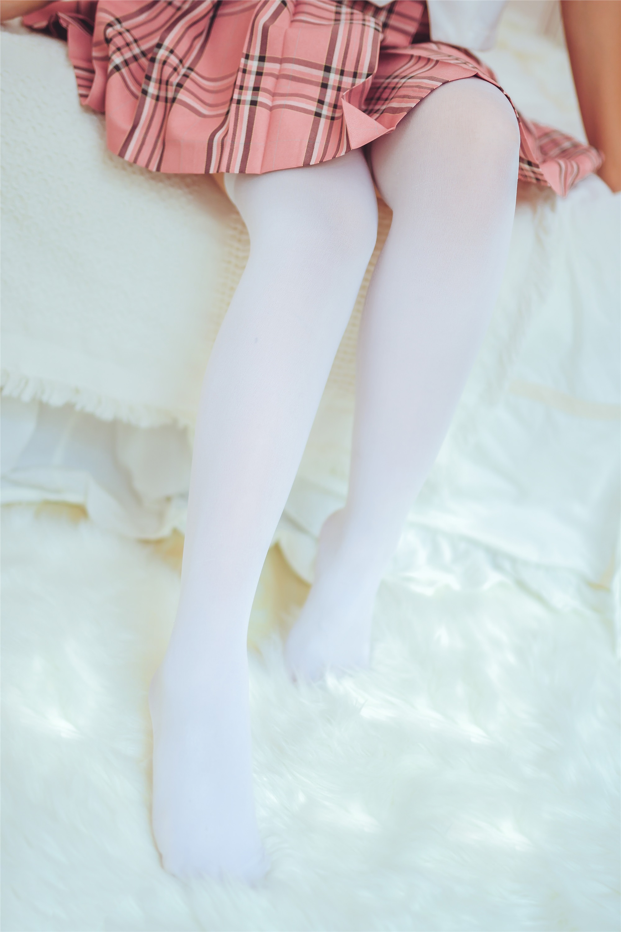 Meow sugar image - vol.001 white silk over the knee