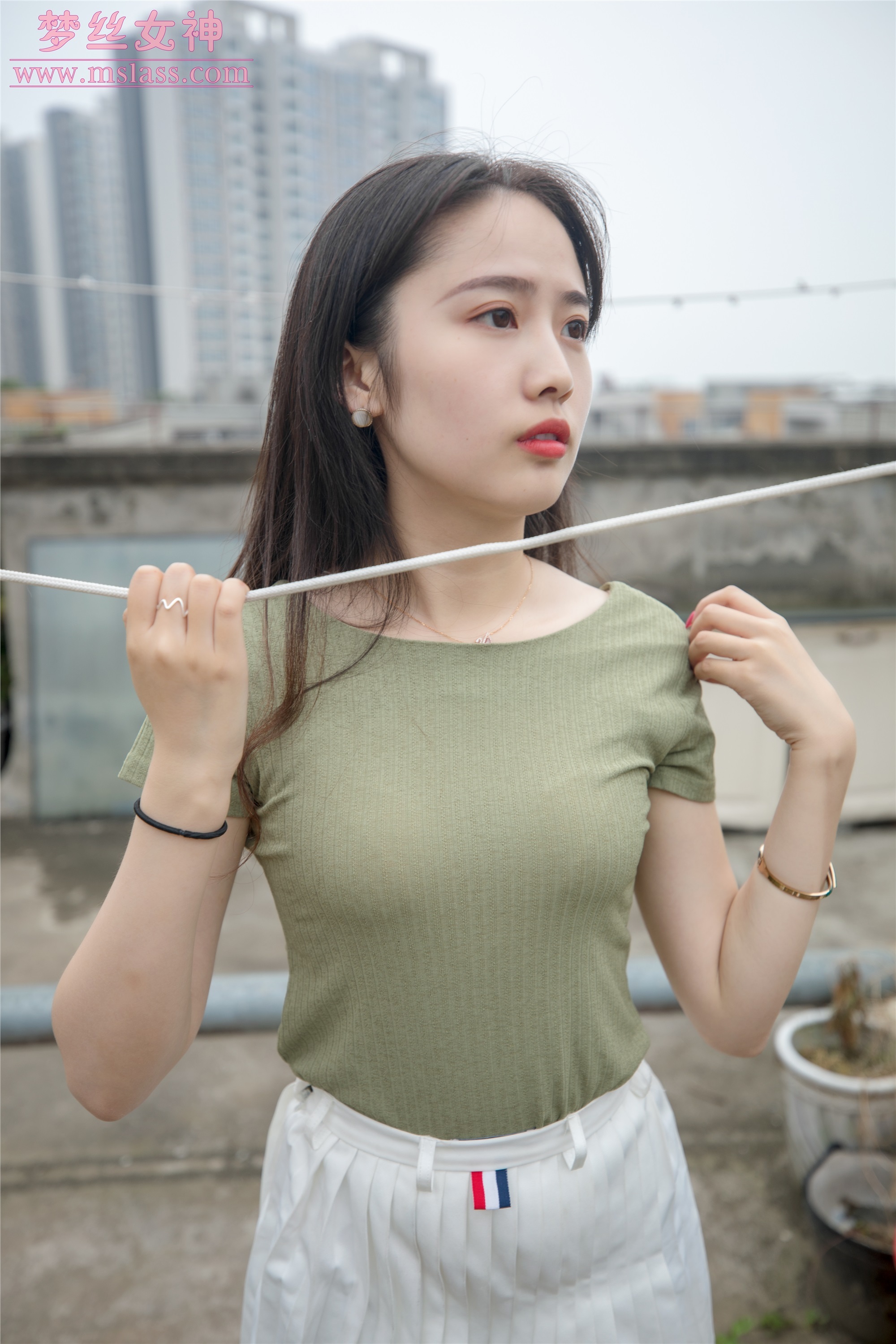 MSLASS梦丝女神2019-06-20 柳儿 侧颜太美的小姐姐 套图