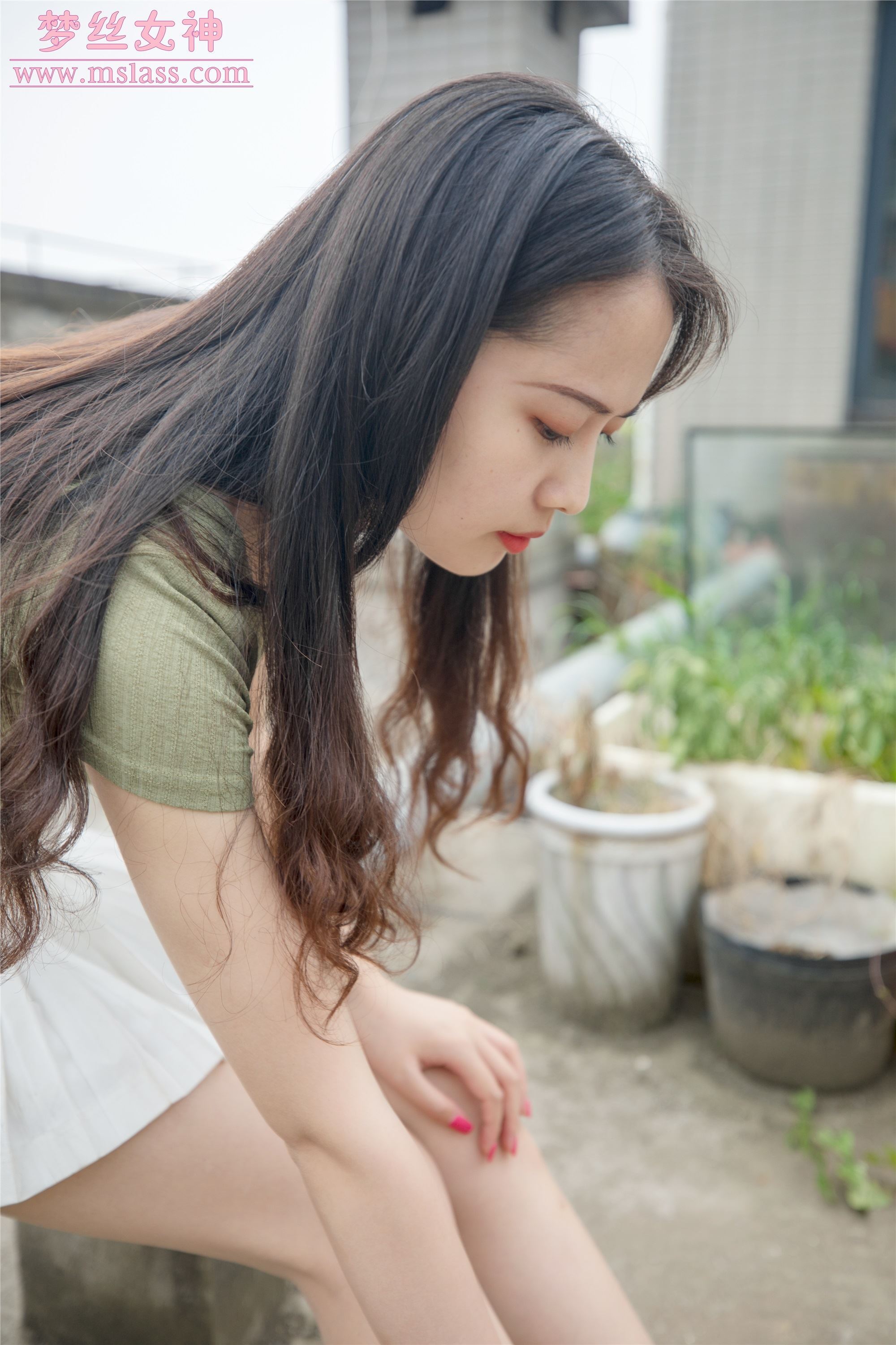 MSLASS梦丝女神2019-06-20 柳儿 侧颜太美的小姐姐 套图