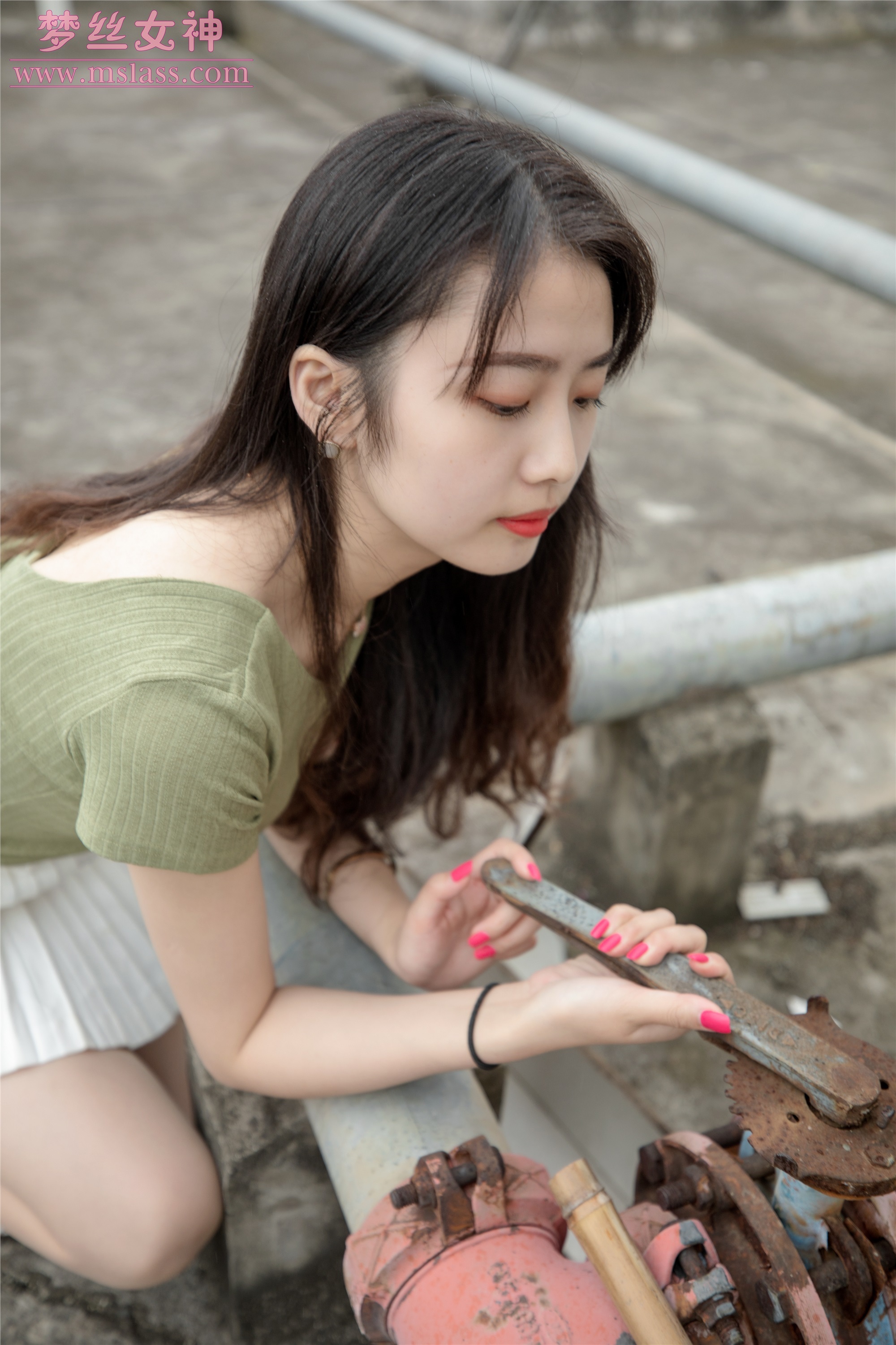 MSLASS梦丝女神2019-06-20 柳儿 侧颜太美的小姐姐 套图