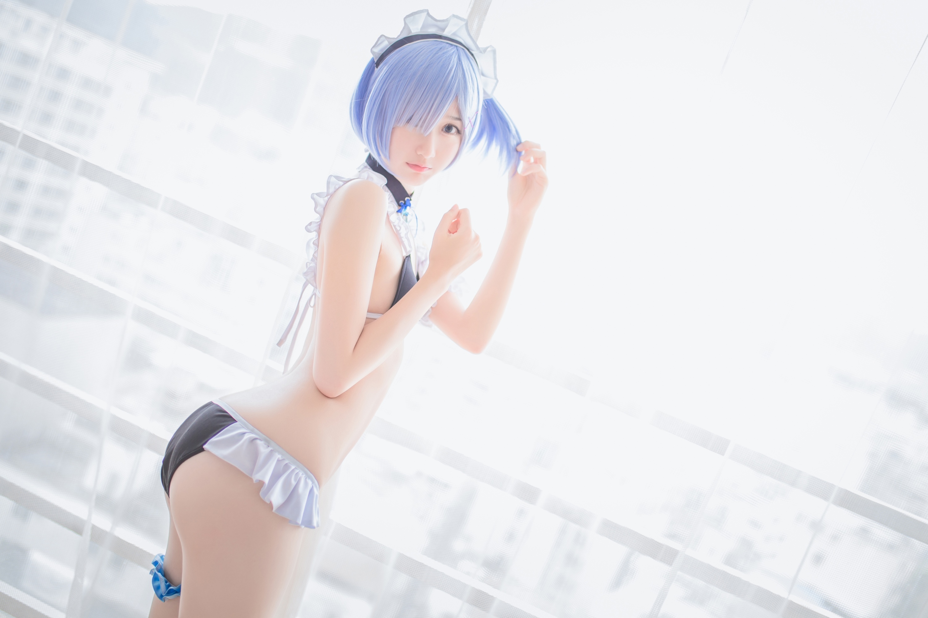 Miss Meng's sister Mu Mianmian's owo REM swimsuit