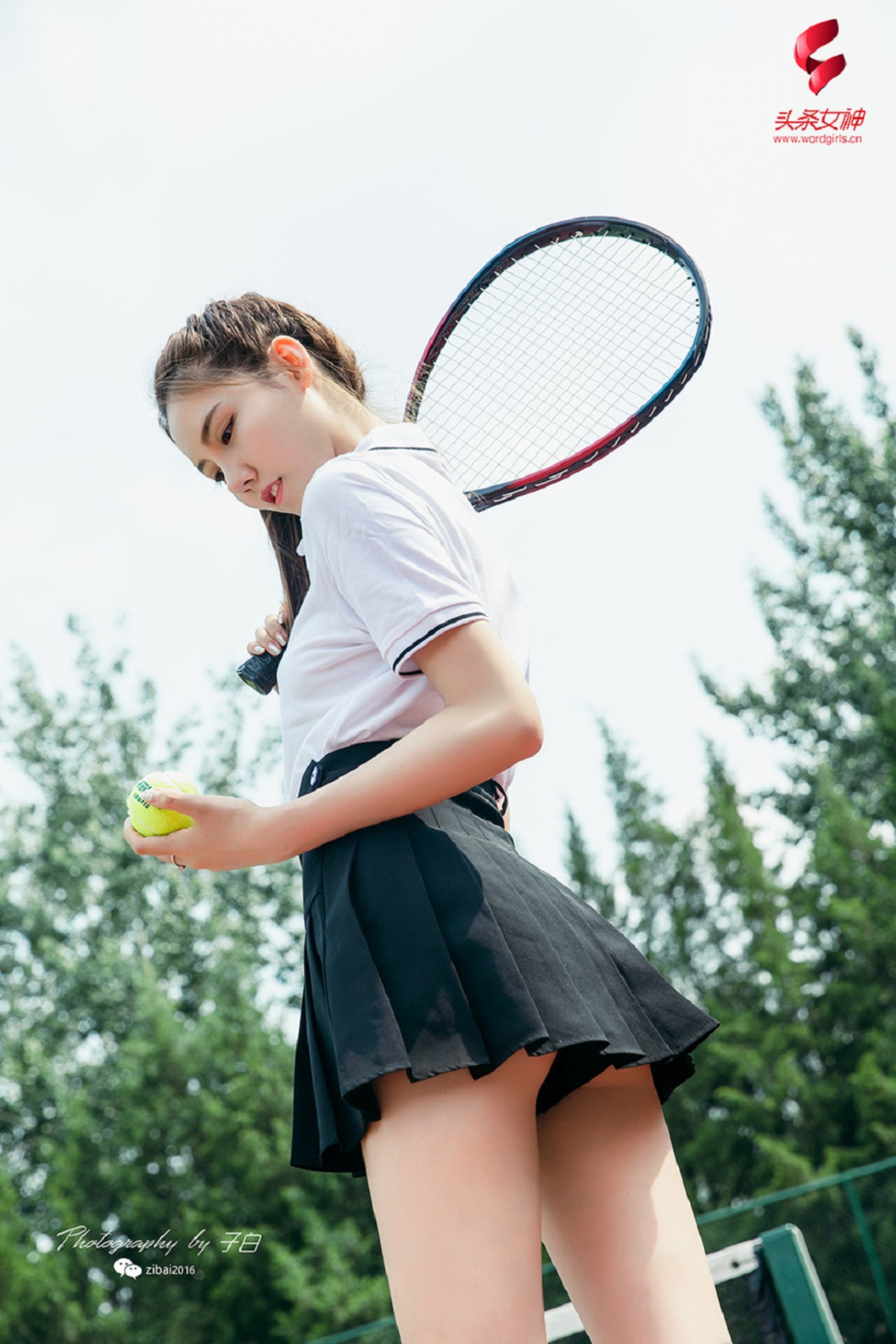 TouTiao头条女神 2019.07.13 莎伦 我是网球美少女
