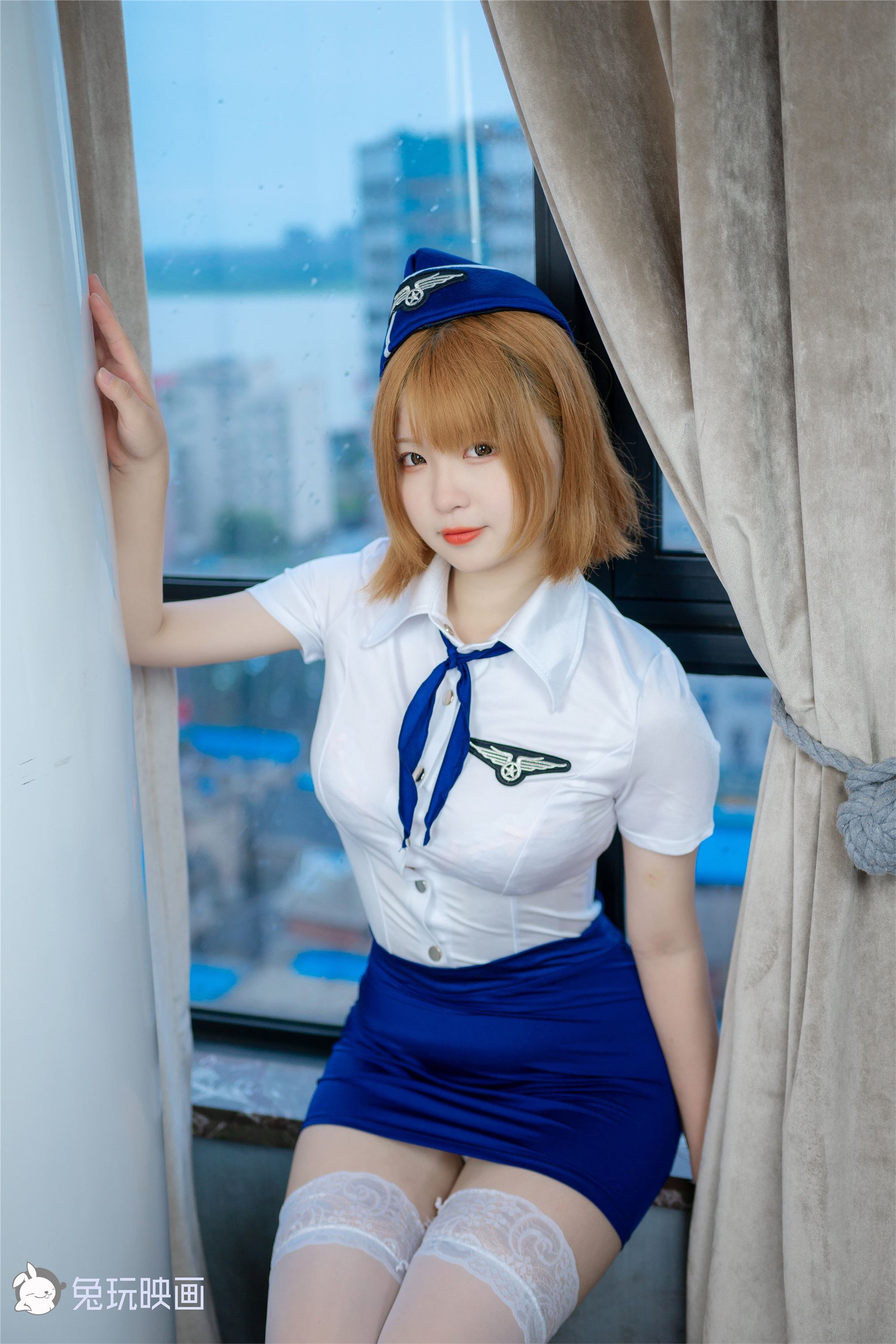 Rabbit playing with pictures series vol.058 drunken stewardess