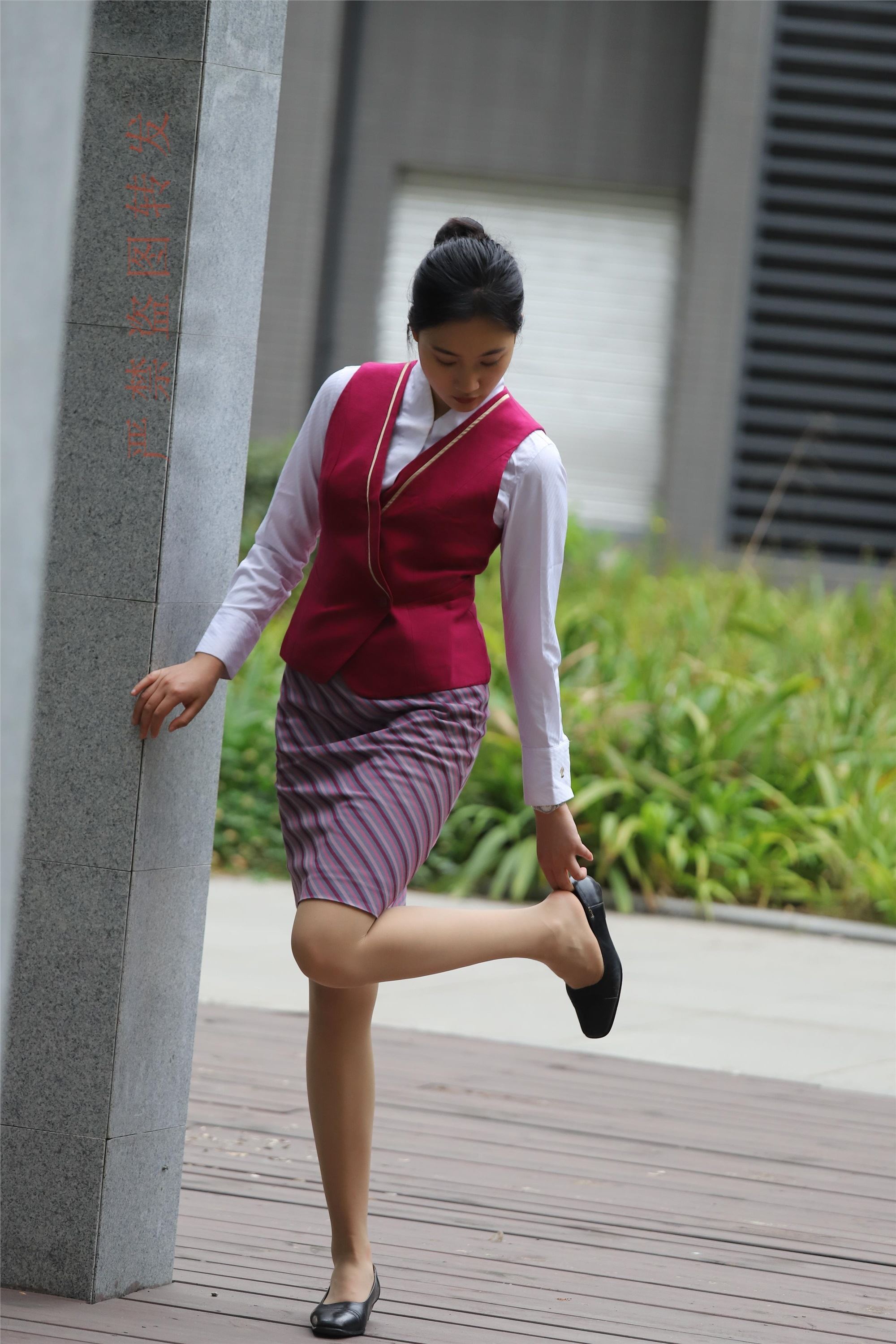 Watermelon set may 2018 activity model 2 flight attendant uniform 1