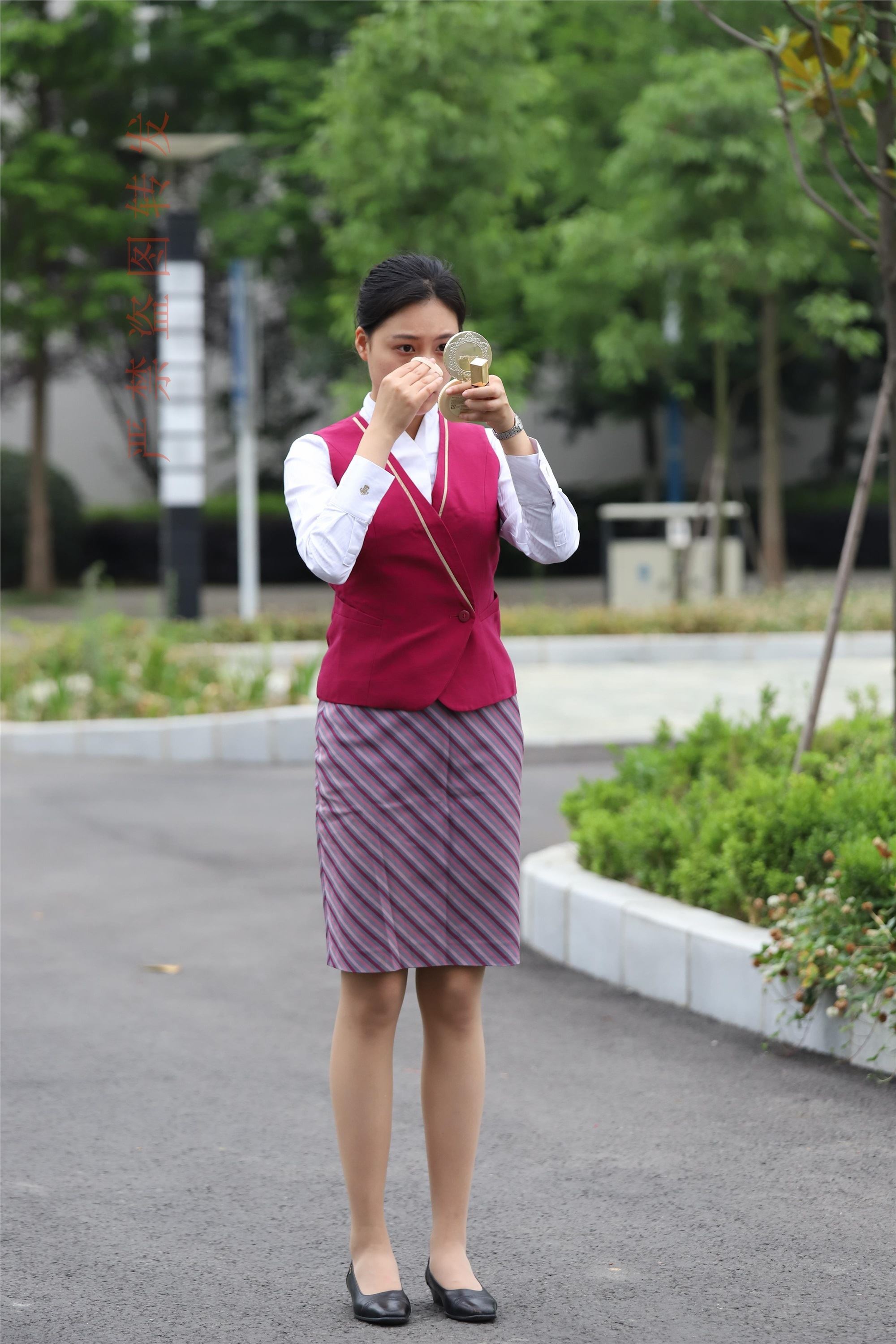 Watermelon set may 2018 activity model 2 flight attendant uniform 1