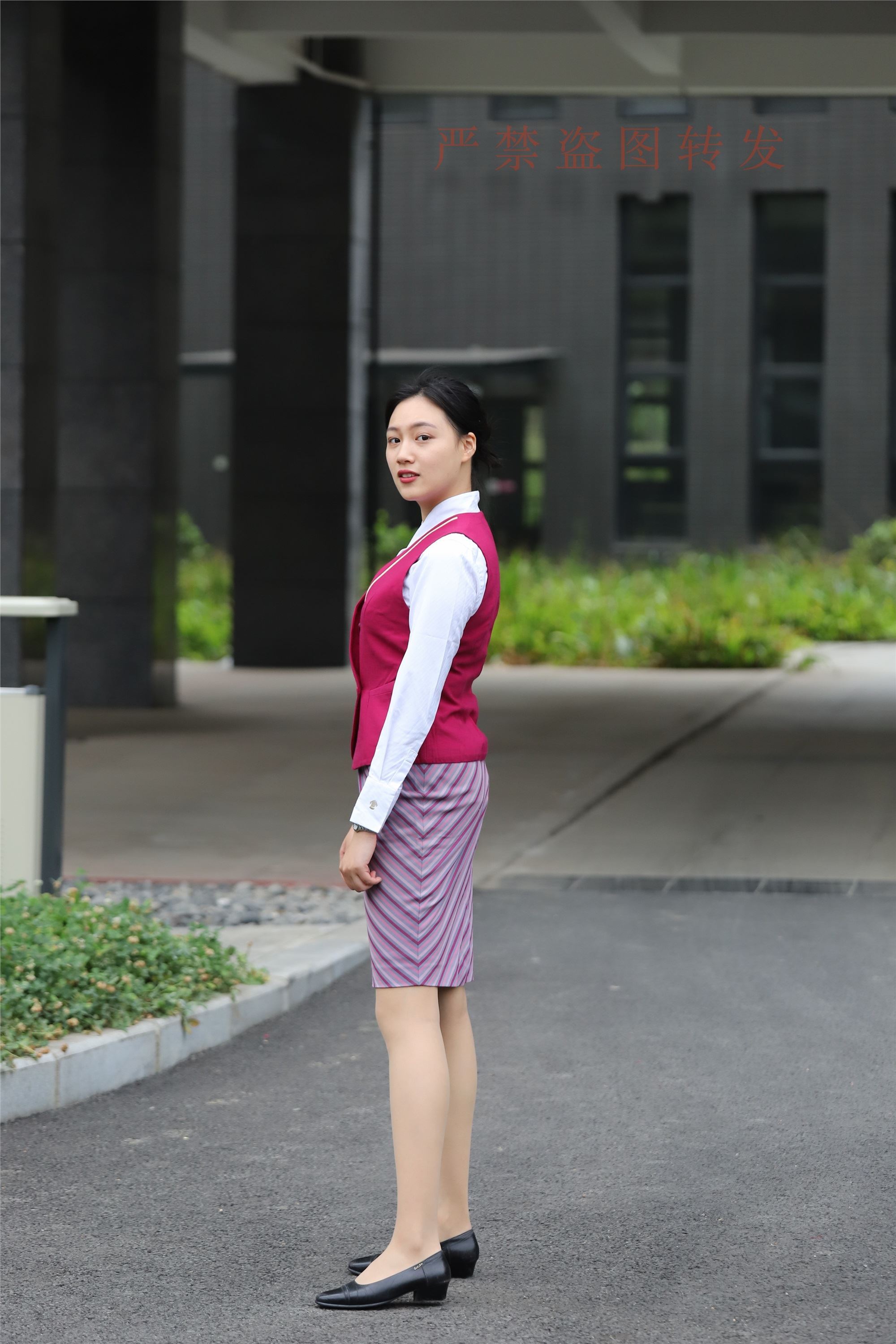 Watermelon set may 2018 activity model 2 flight attendant uniform 1