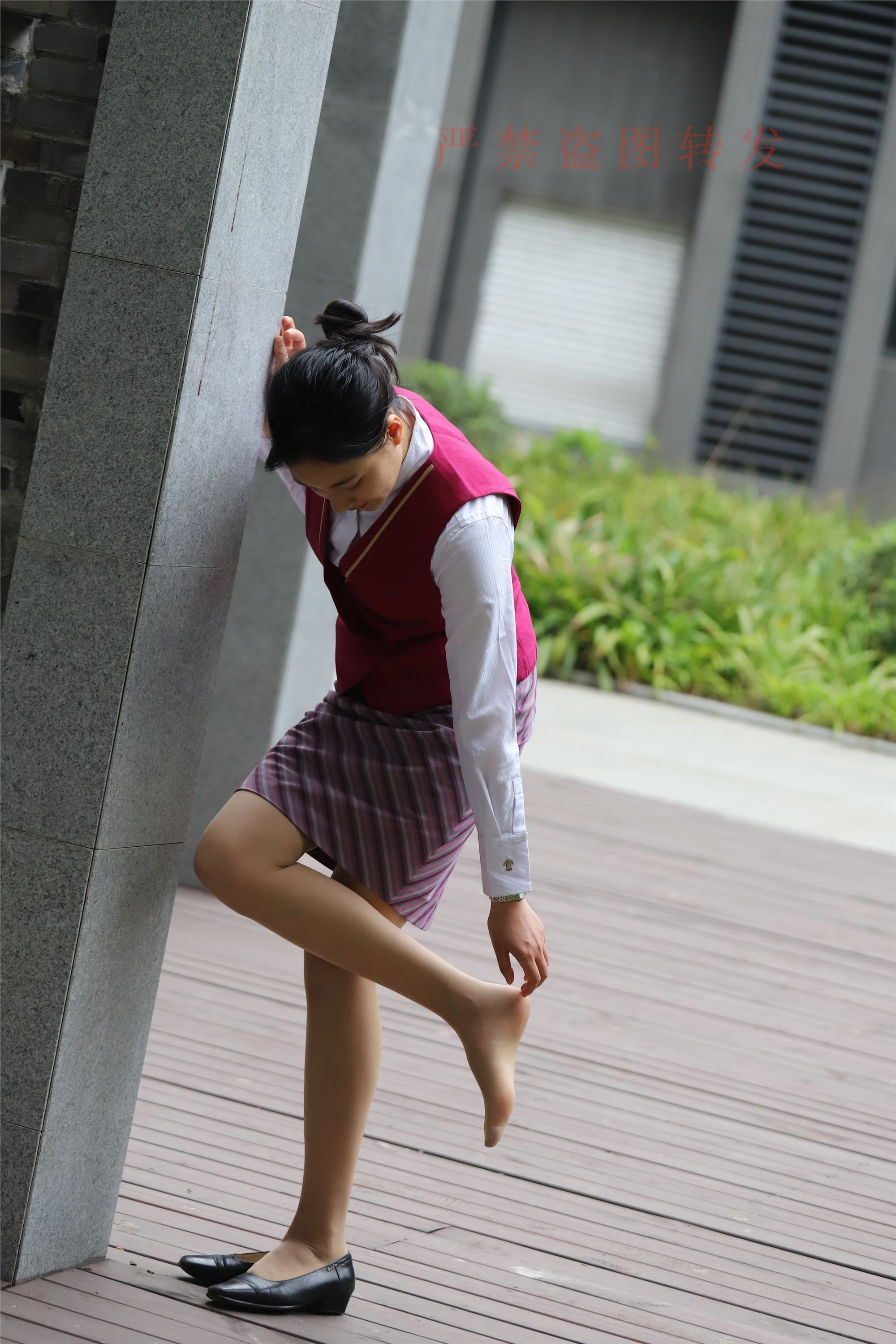 Watermelon set may 2018 activity model 2 flight attendant uniform 1