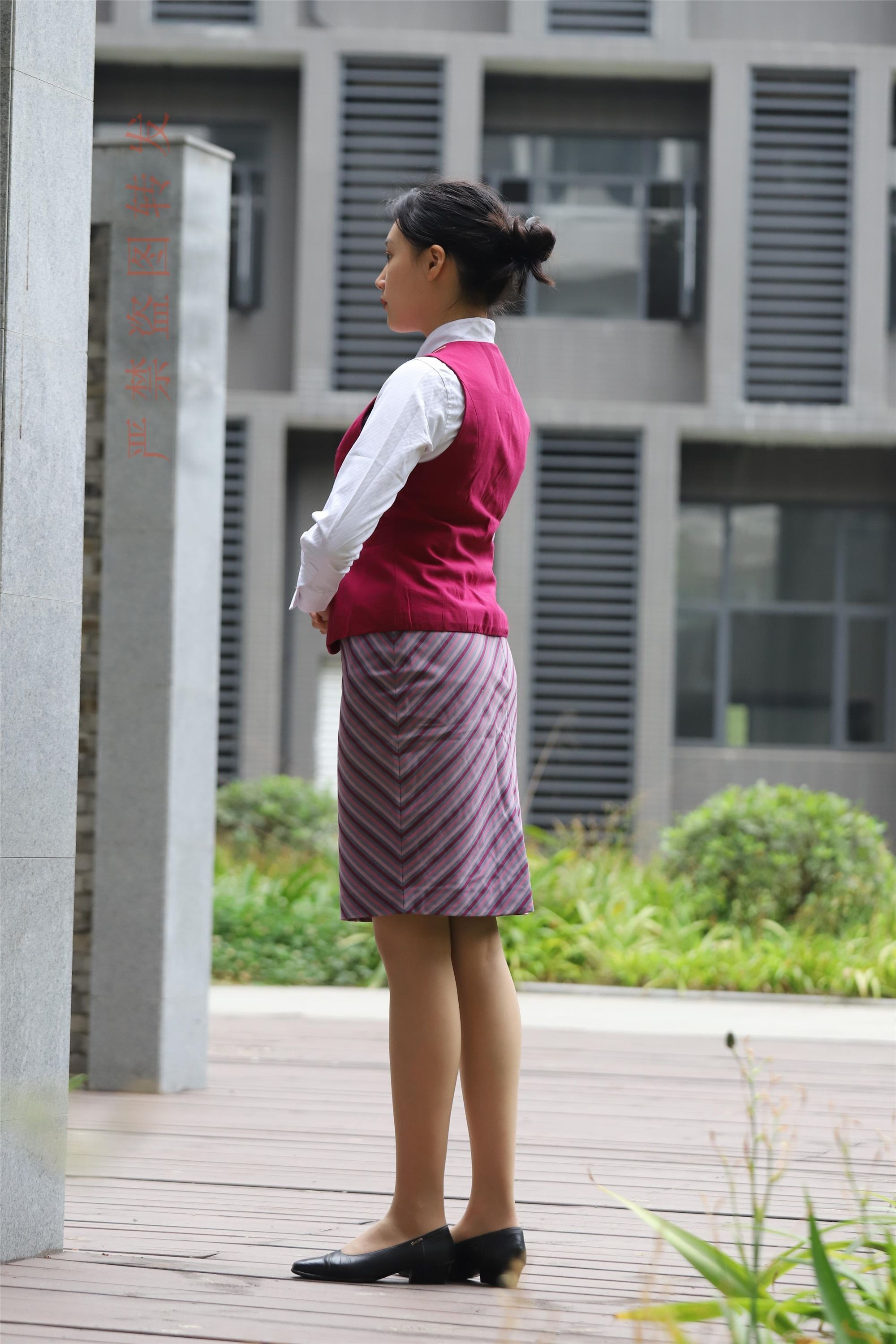 Watermelon set may 2018 activity model 2 flight attendant uniform 1