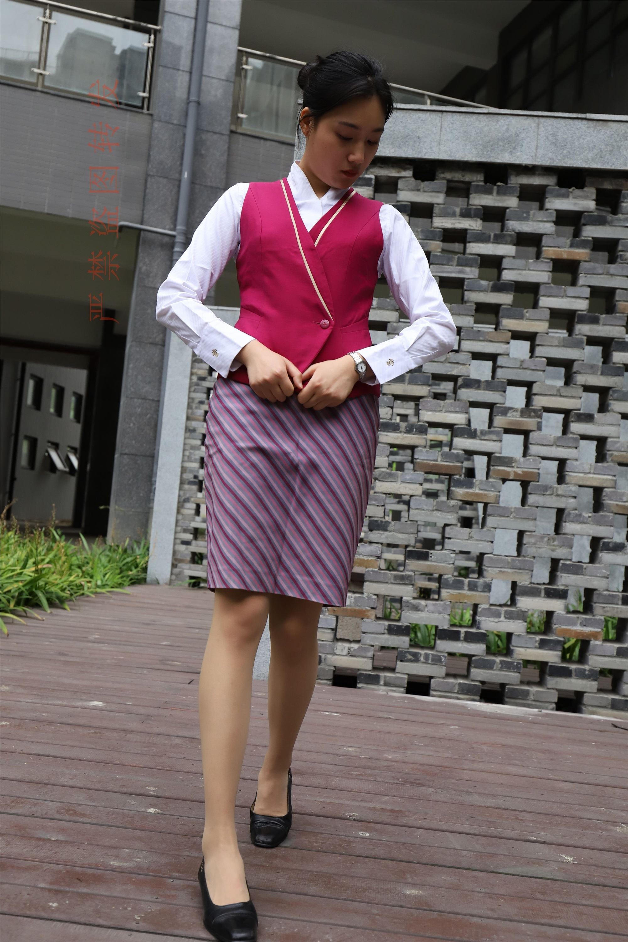 Watermelon set may 2018 activity model 2 flight attendant uniform 3