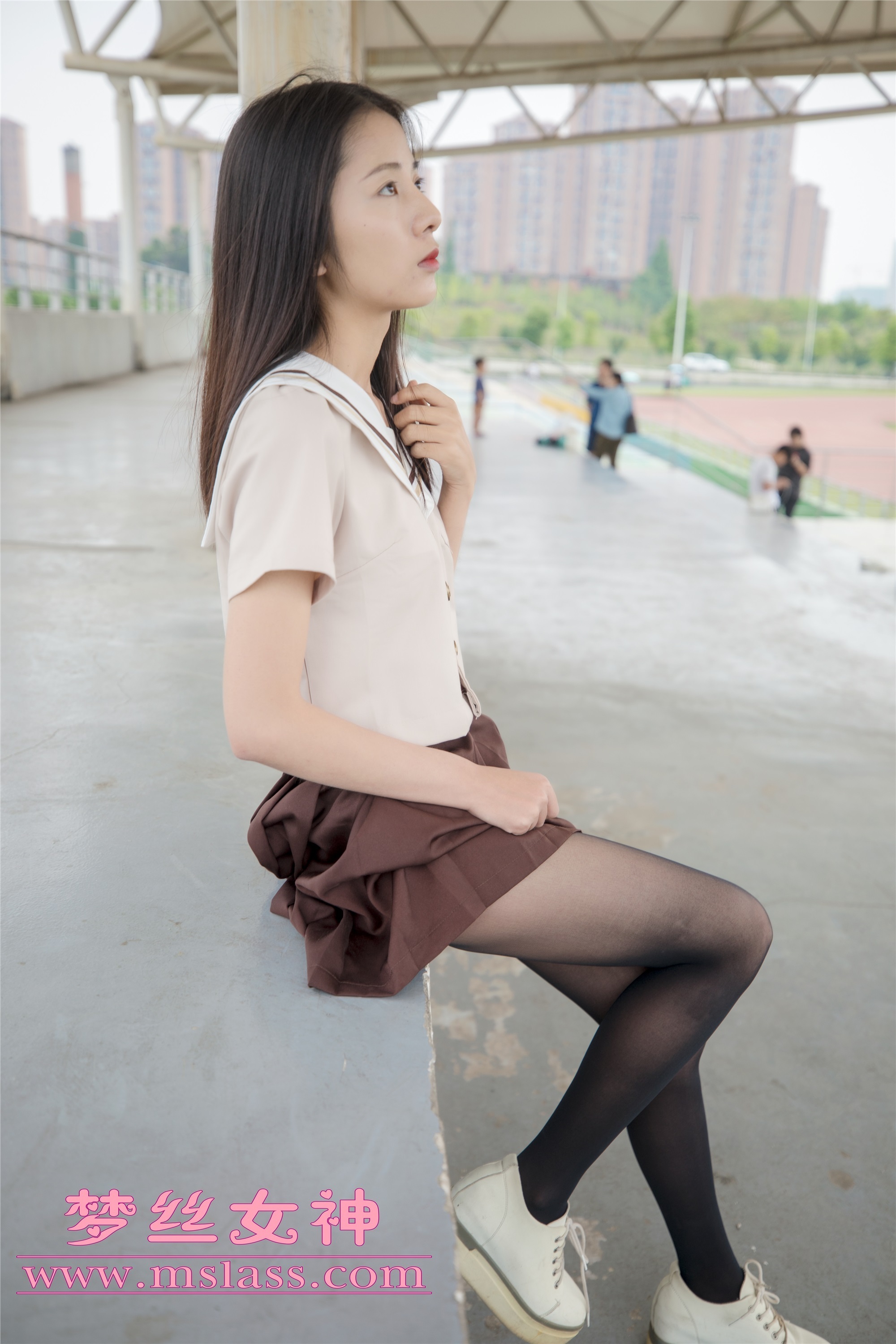 Mslass dream silk goddess JK black stockings of Xuexin College