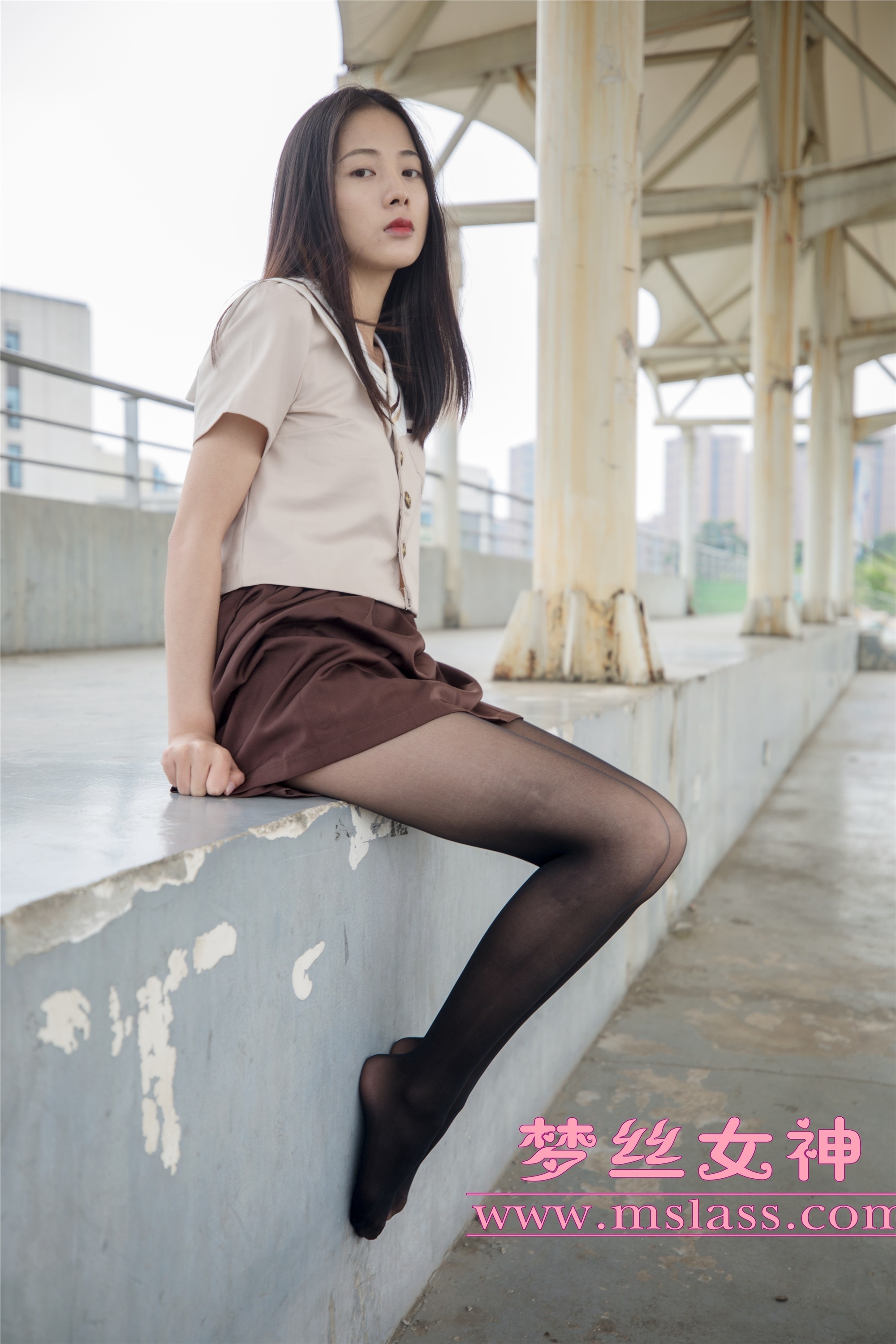 Mslass dream silk goddess JK black stockings of Xuexin College