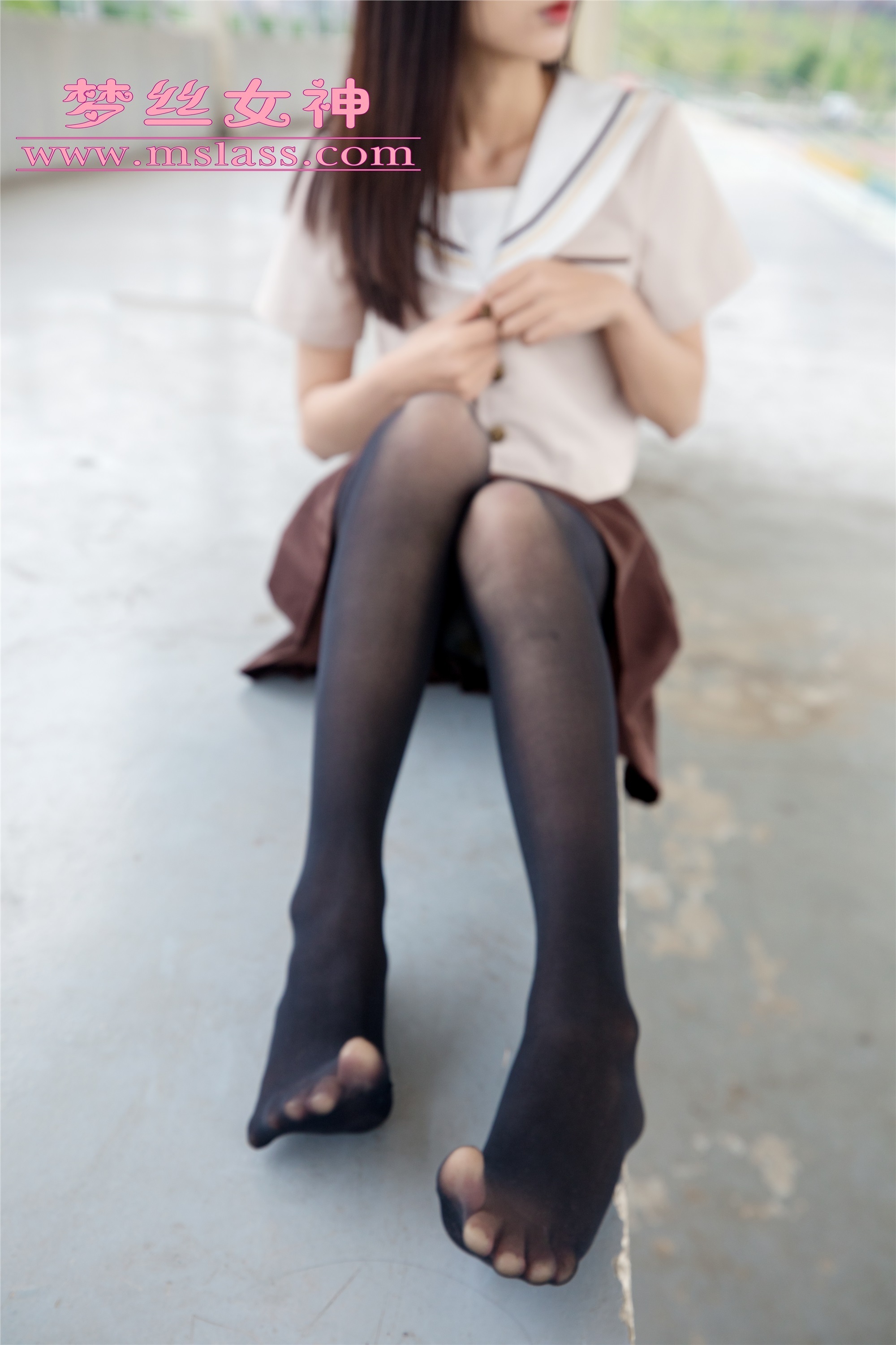 Mslass dream silk goddess JK black stockings of Xuexin College